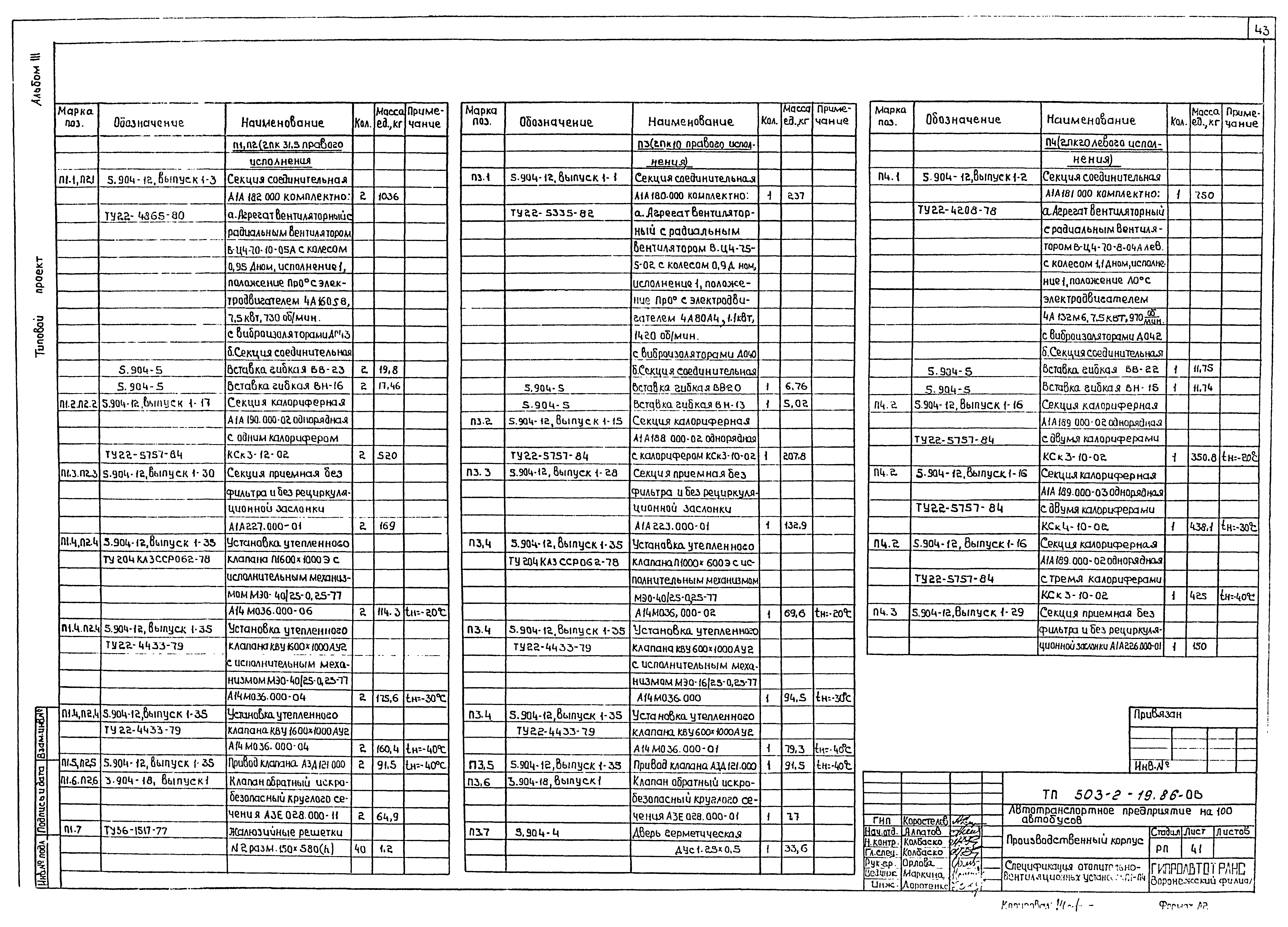 Типовой проект 503-2-19.86