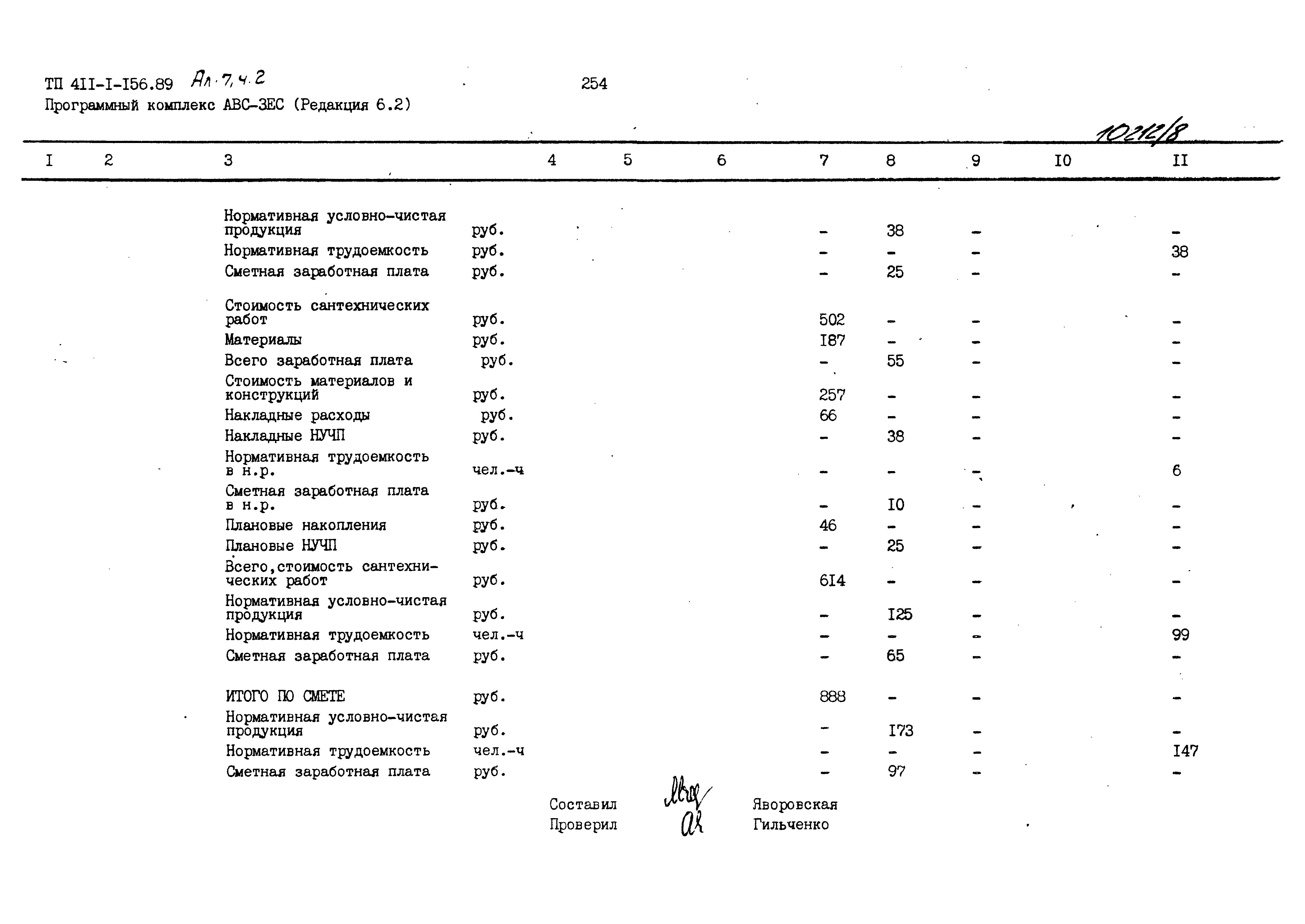 Типовой проект 411-1-156.89