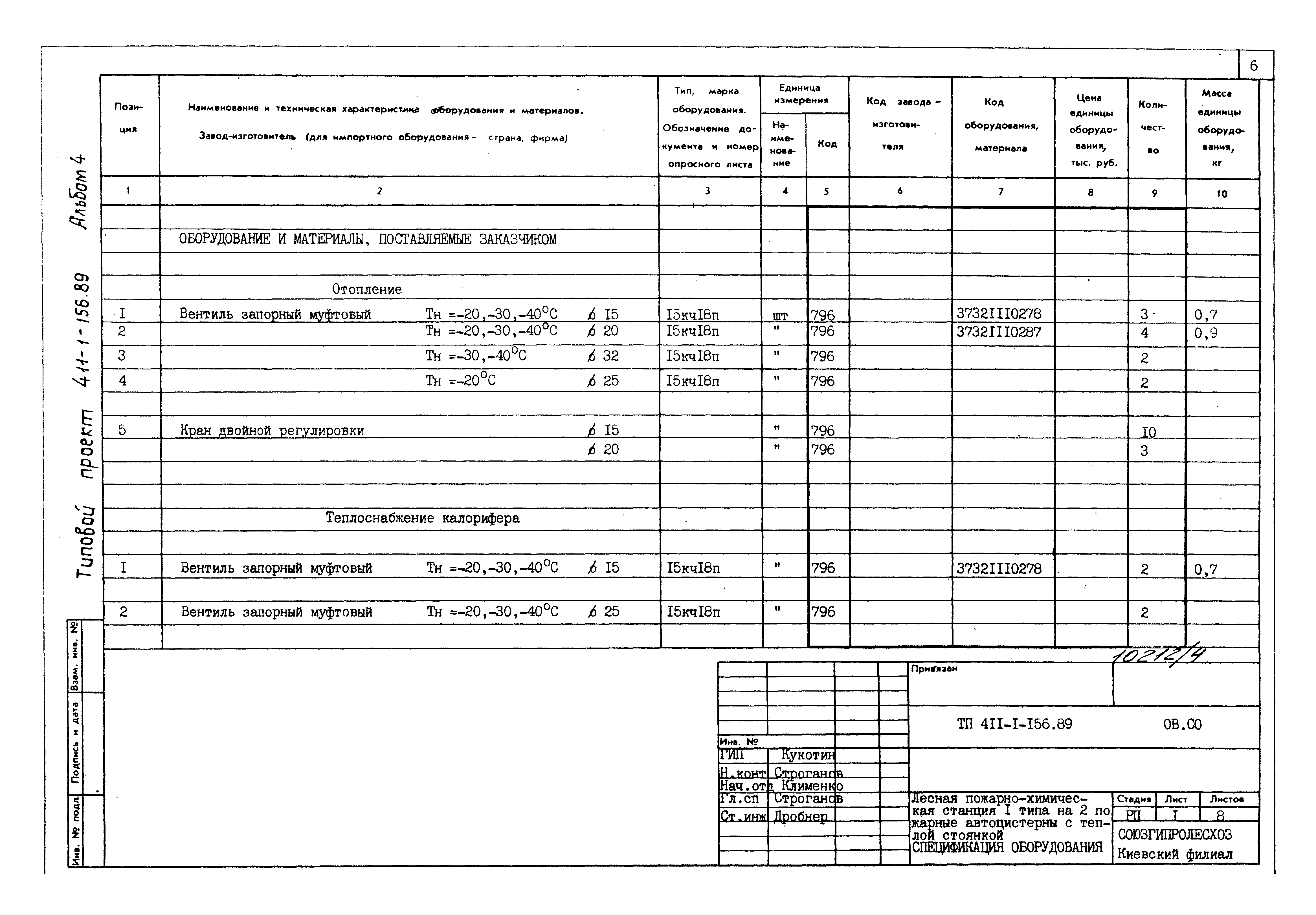 Типовой проект 411-1-156.89