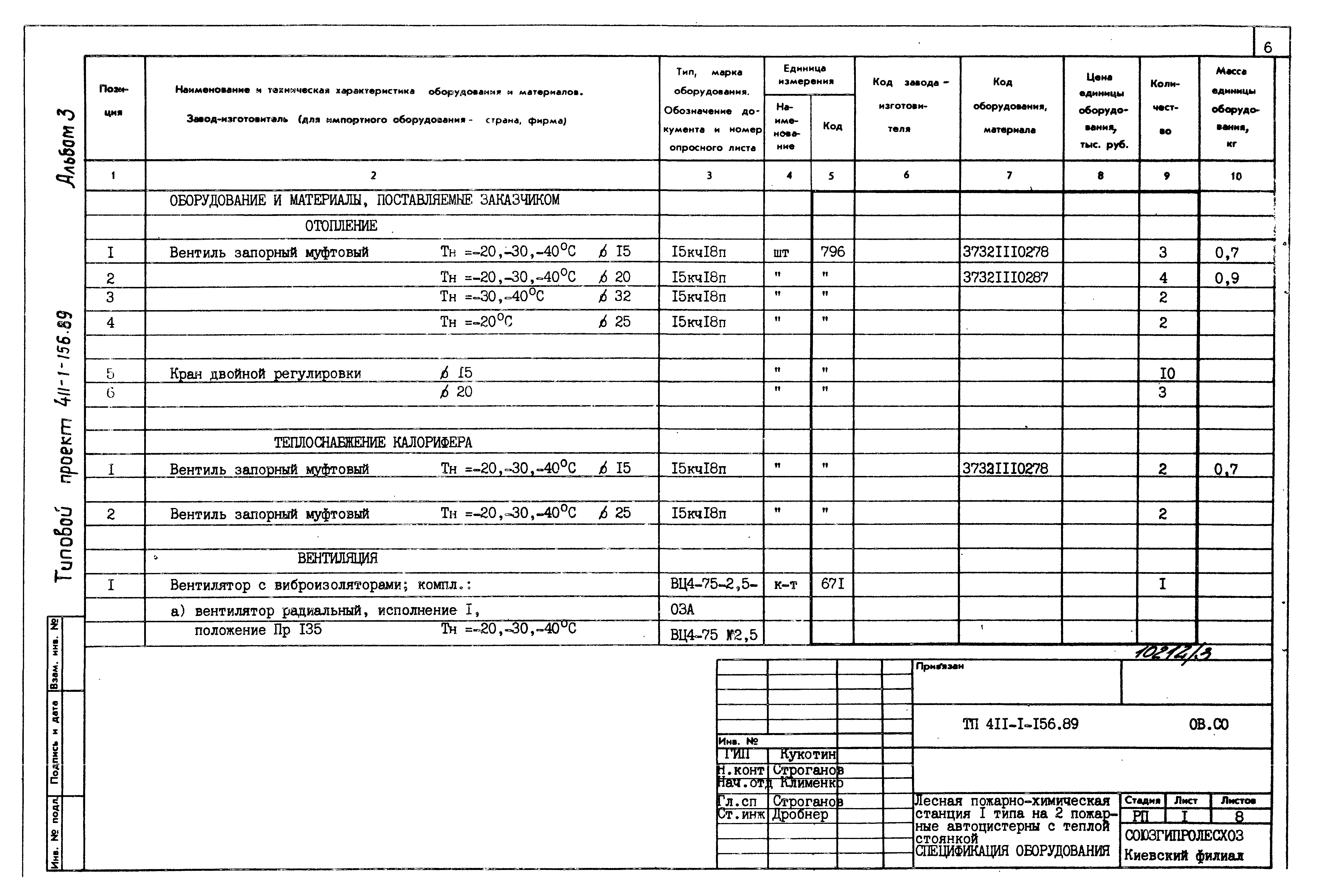 Типовой проект 411-1-156.89