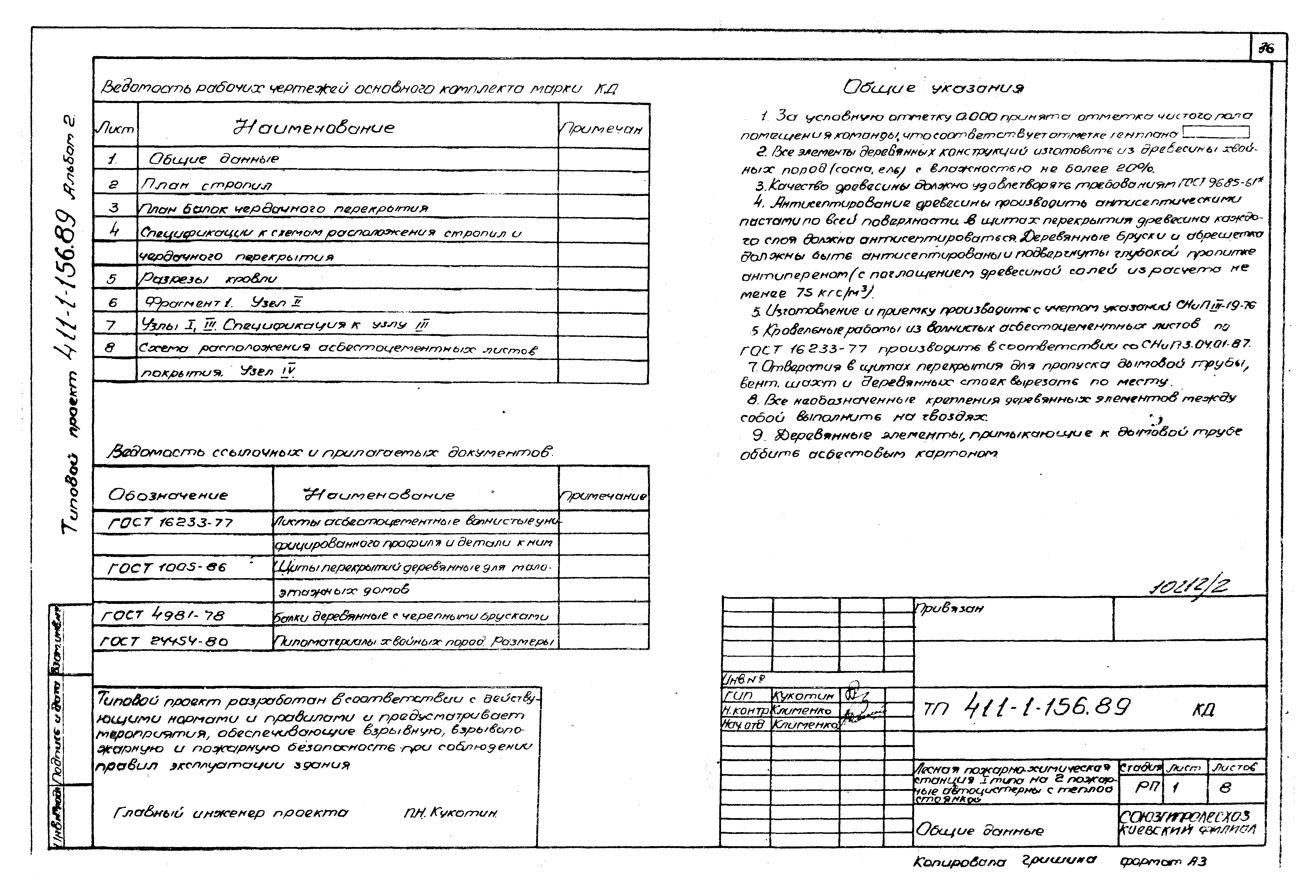 Типовой проект 411-1-156.89