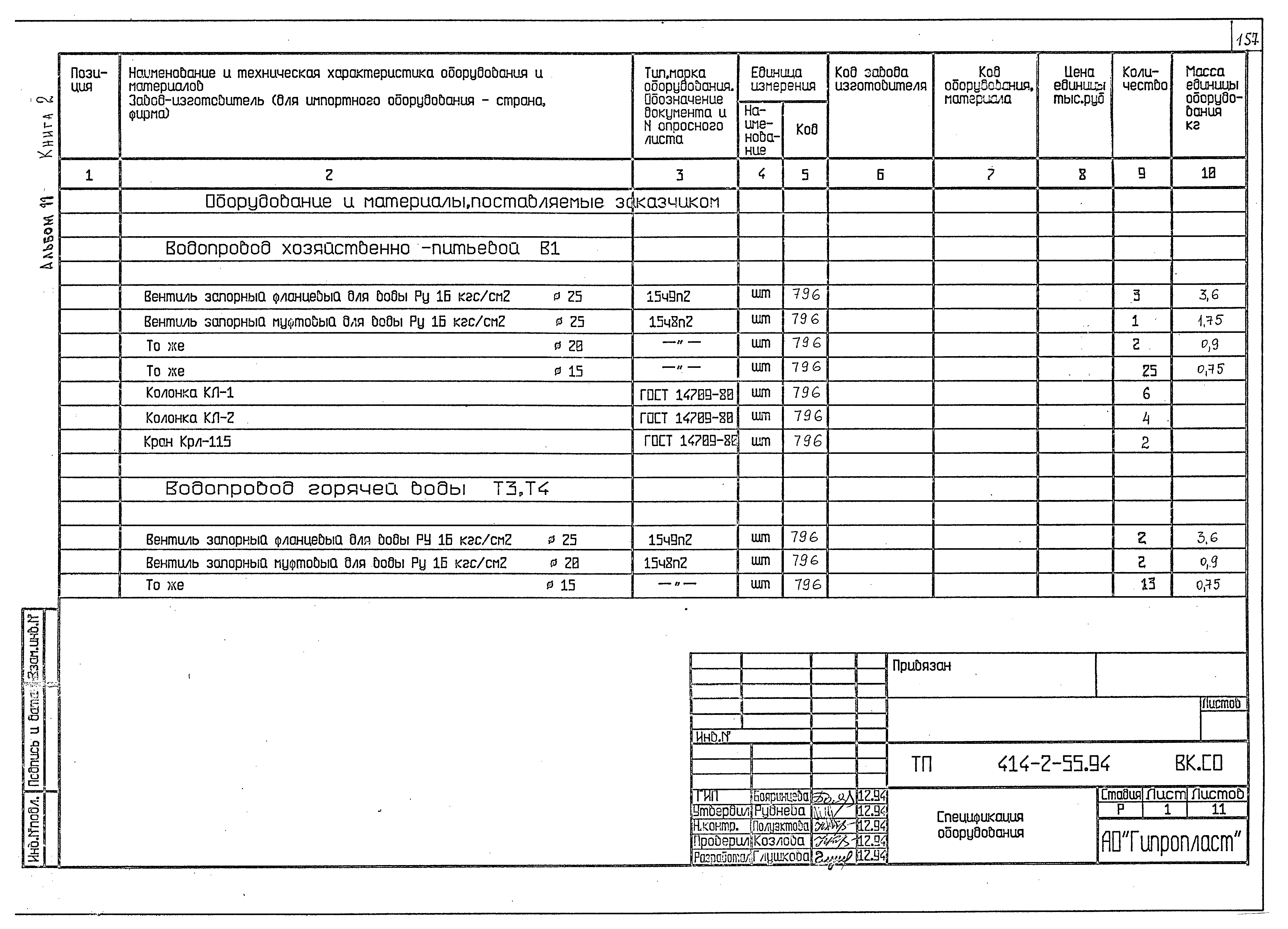 Типовой проект 414-2-55.94