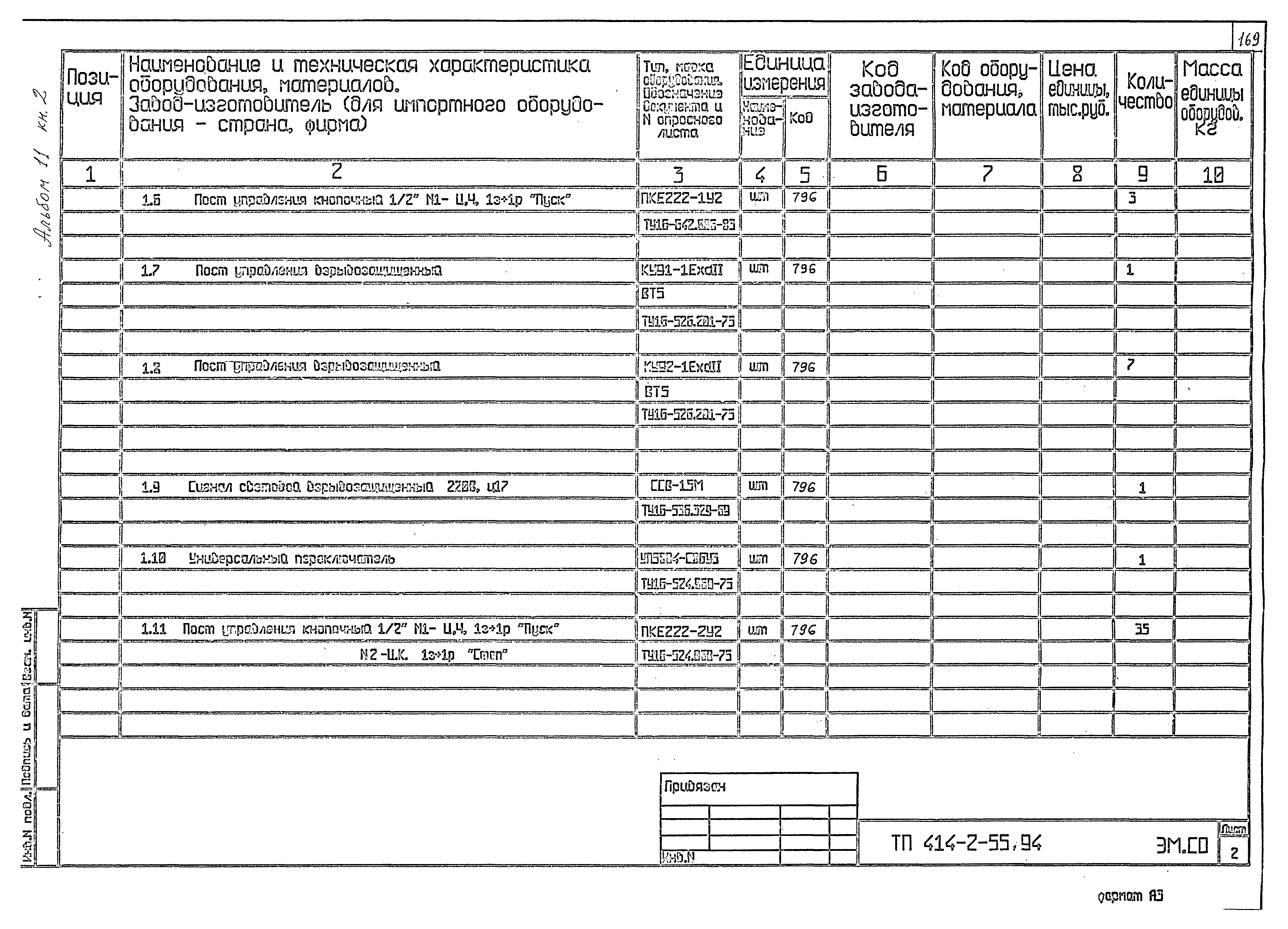 Типовой проект 414-2-55.94