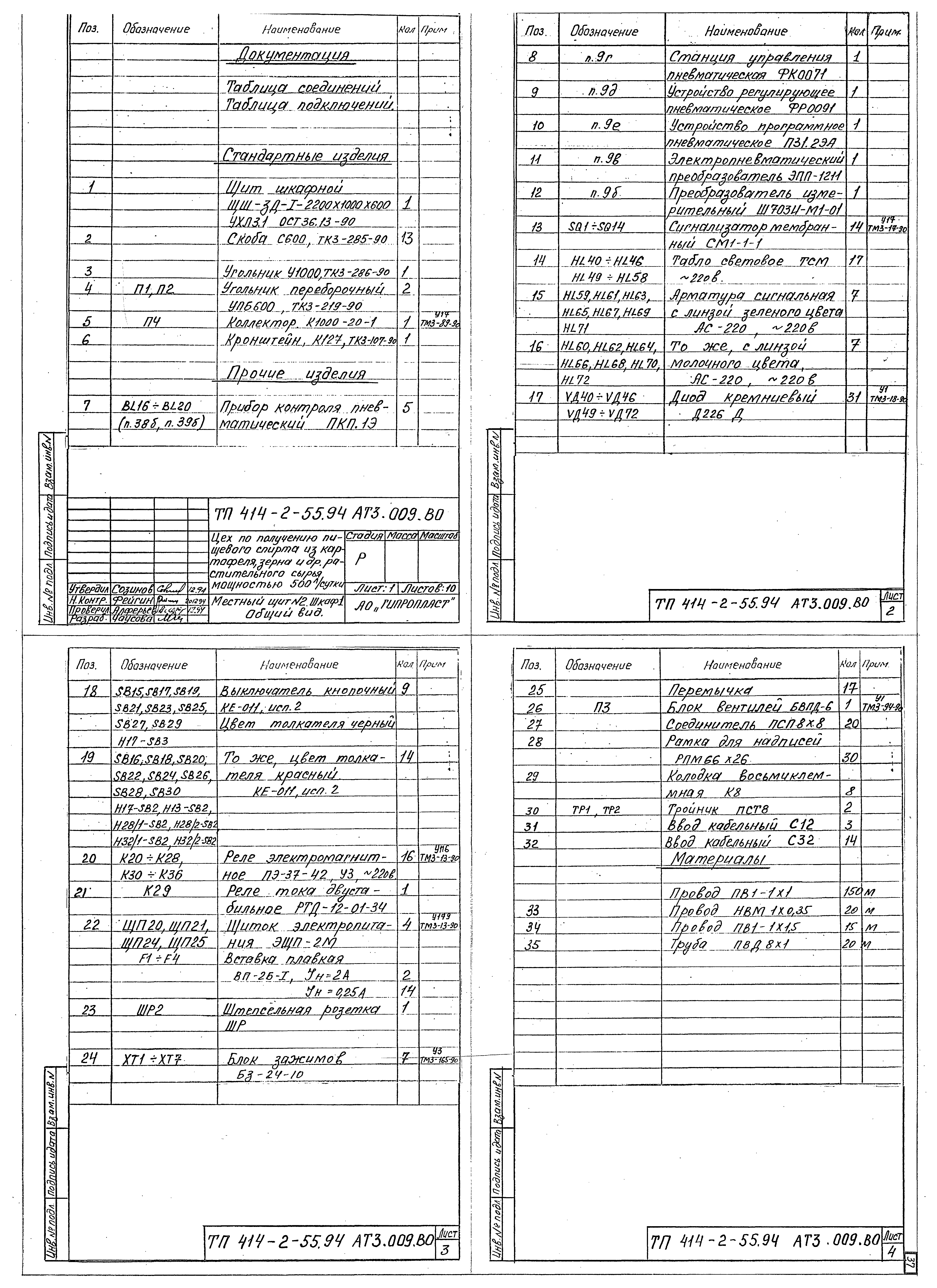 Типовой проект 414-2-55.94