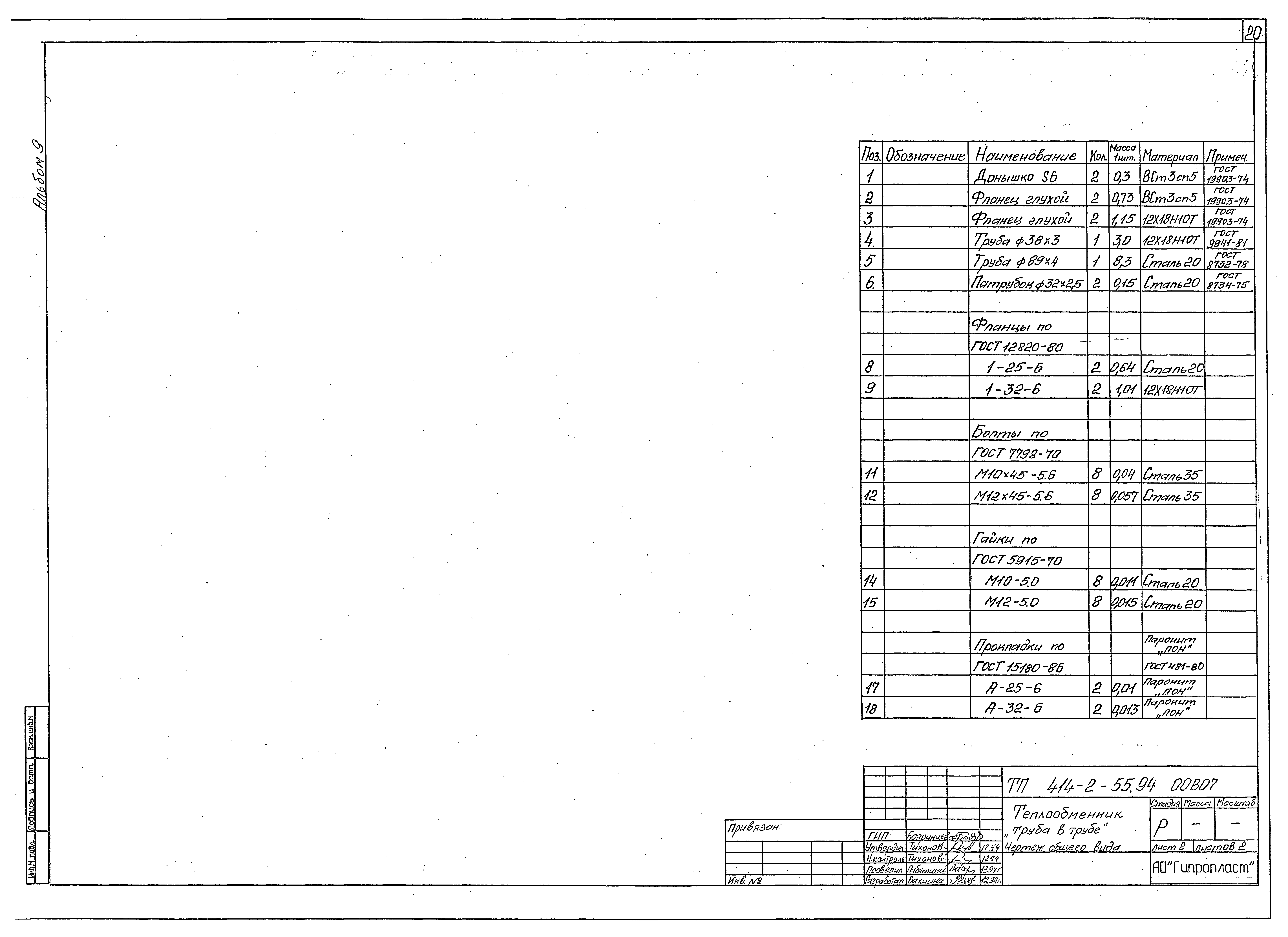 Типовой проект 414-2-55.94