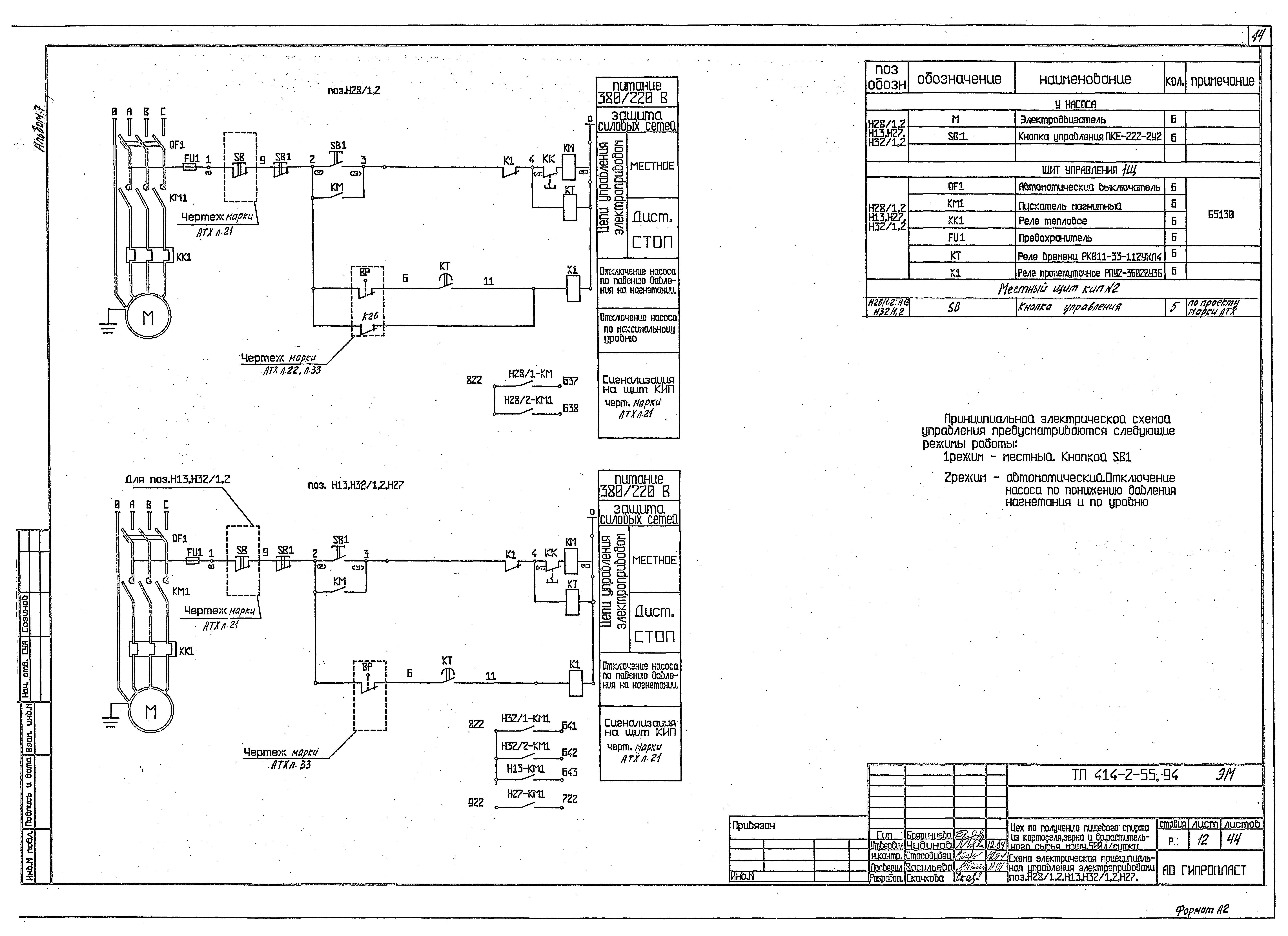 Типовой проект 414-2-55.94