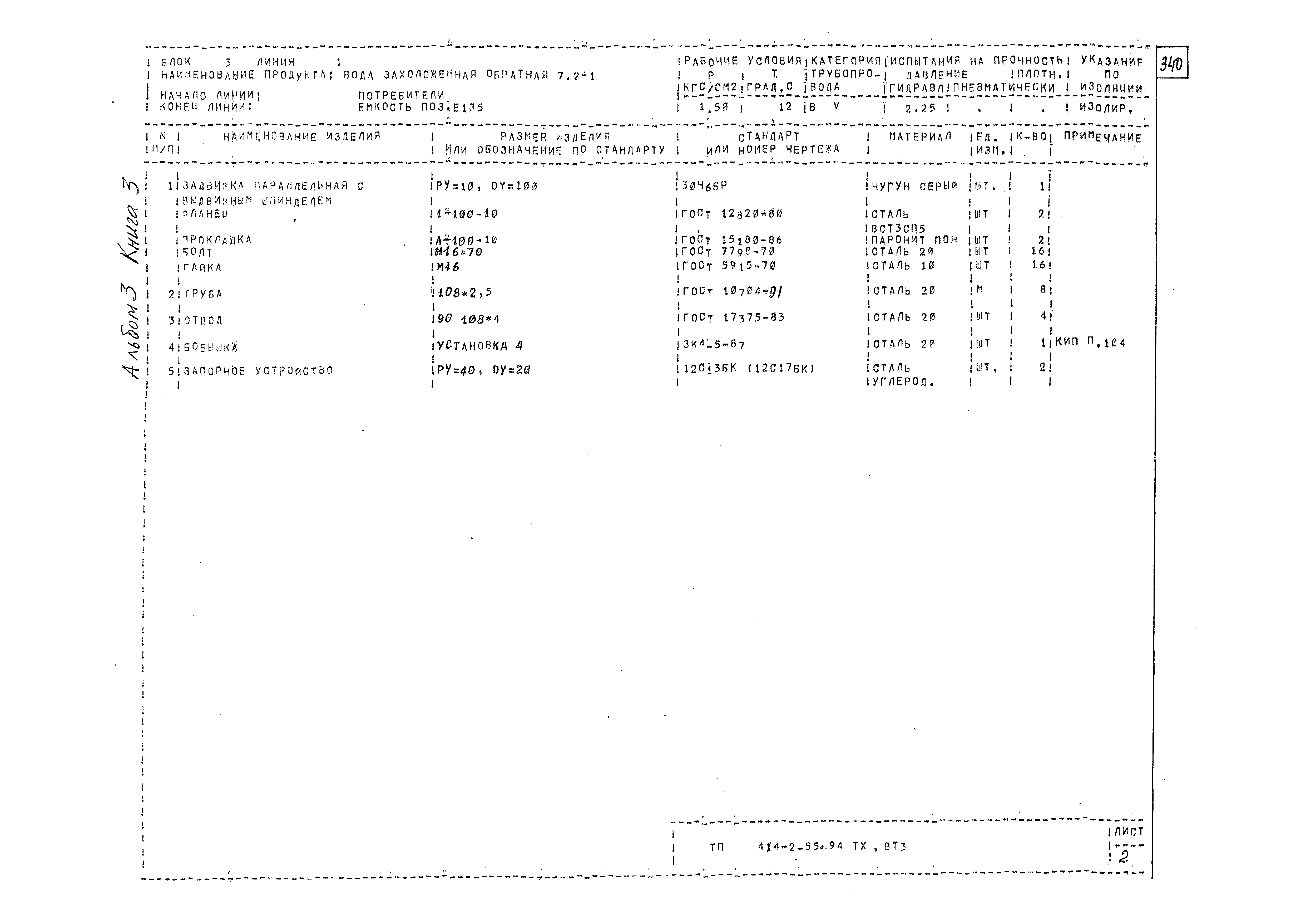 Типовой проект 414-2-55.94