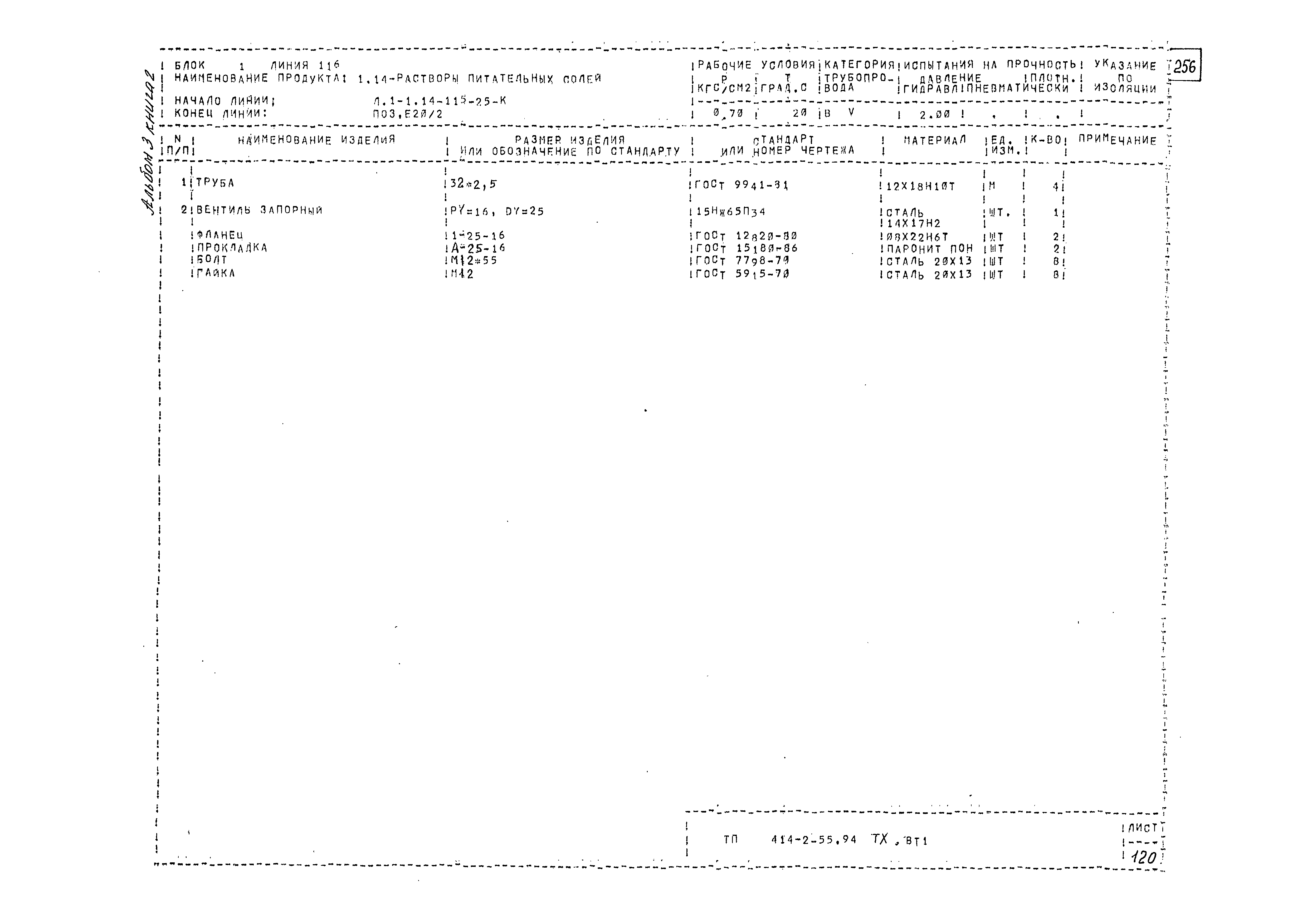 Типовой проект 414-2-55.94