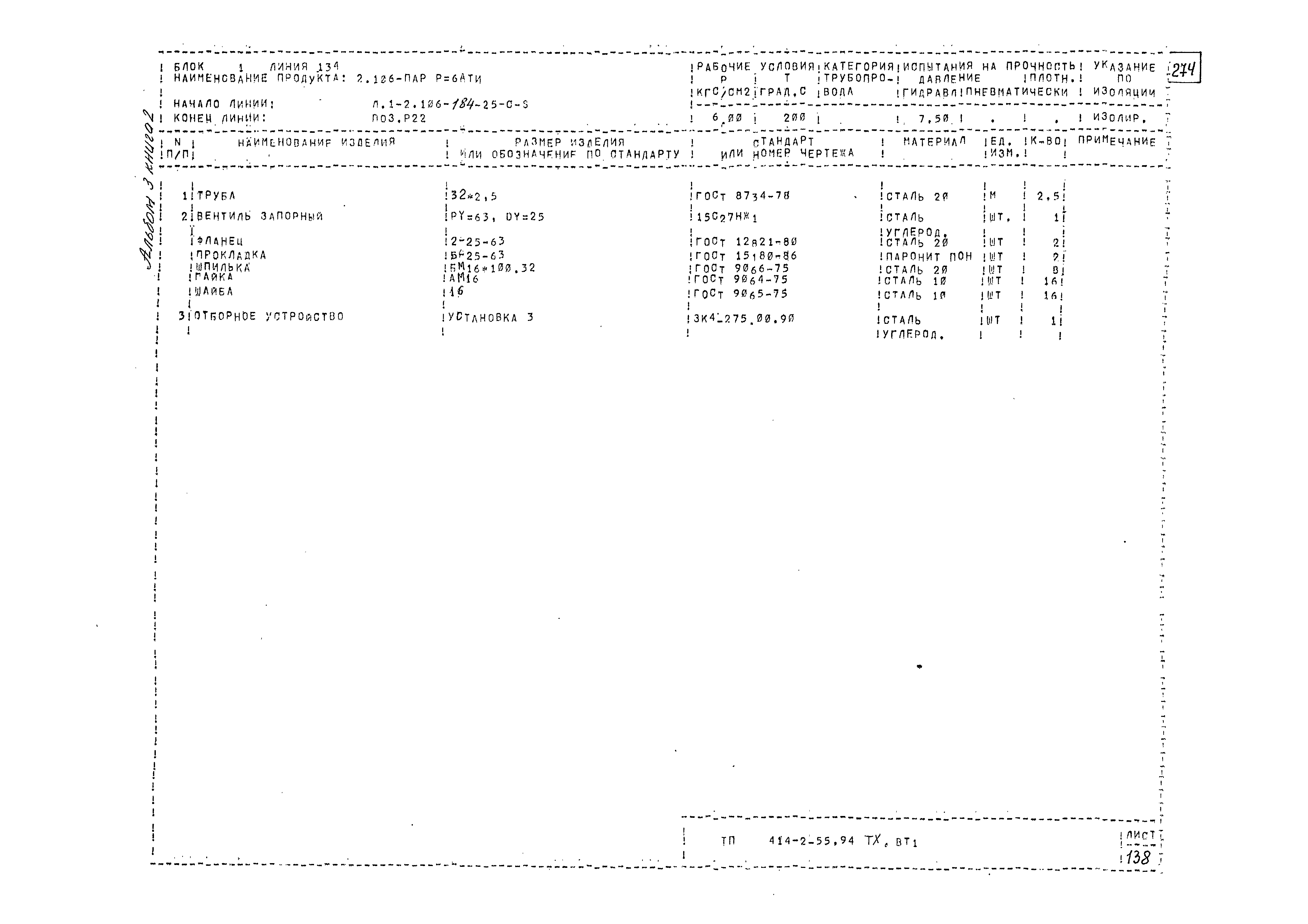 Типовой проект 414-2-55.94