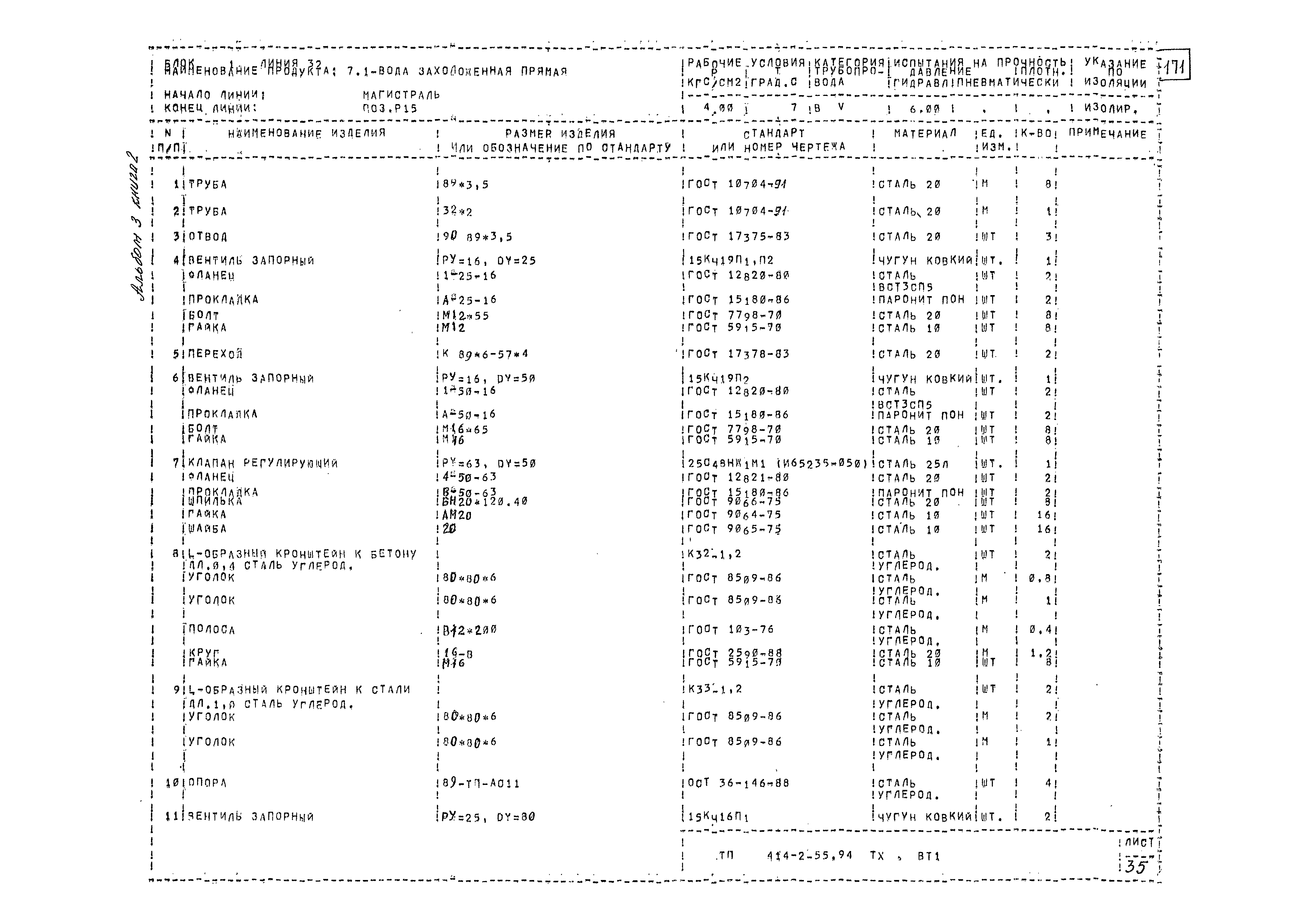 Типовой проект 414-2-55.94