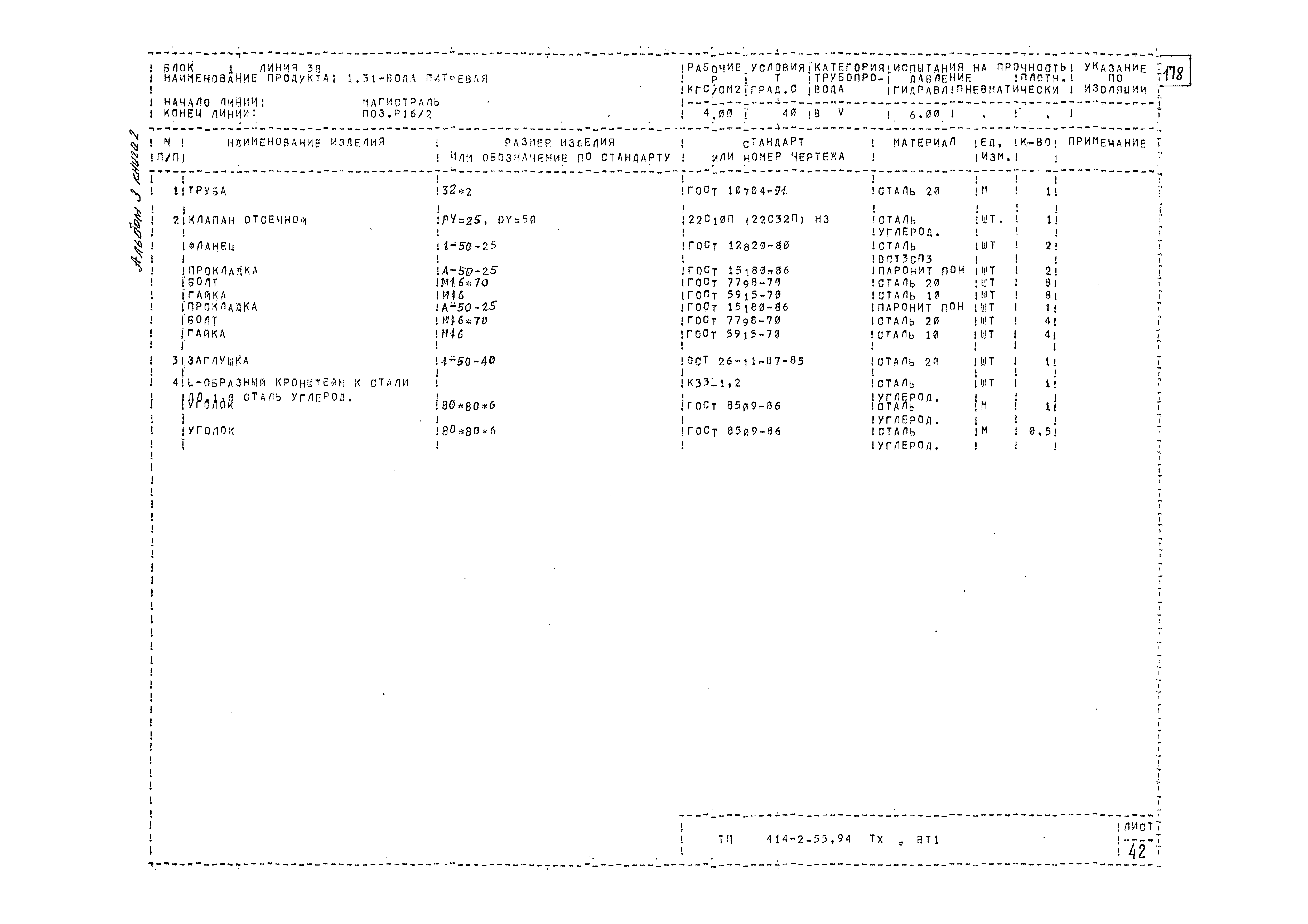 Типовой проект 414-2-55.94
