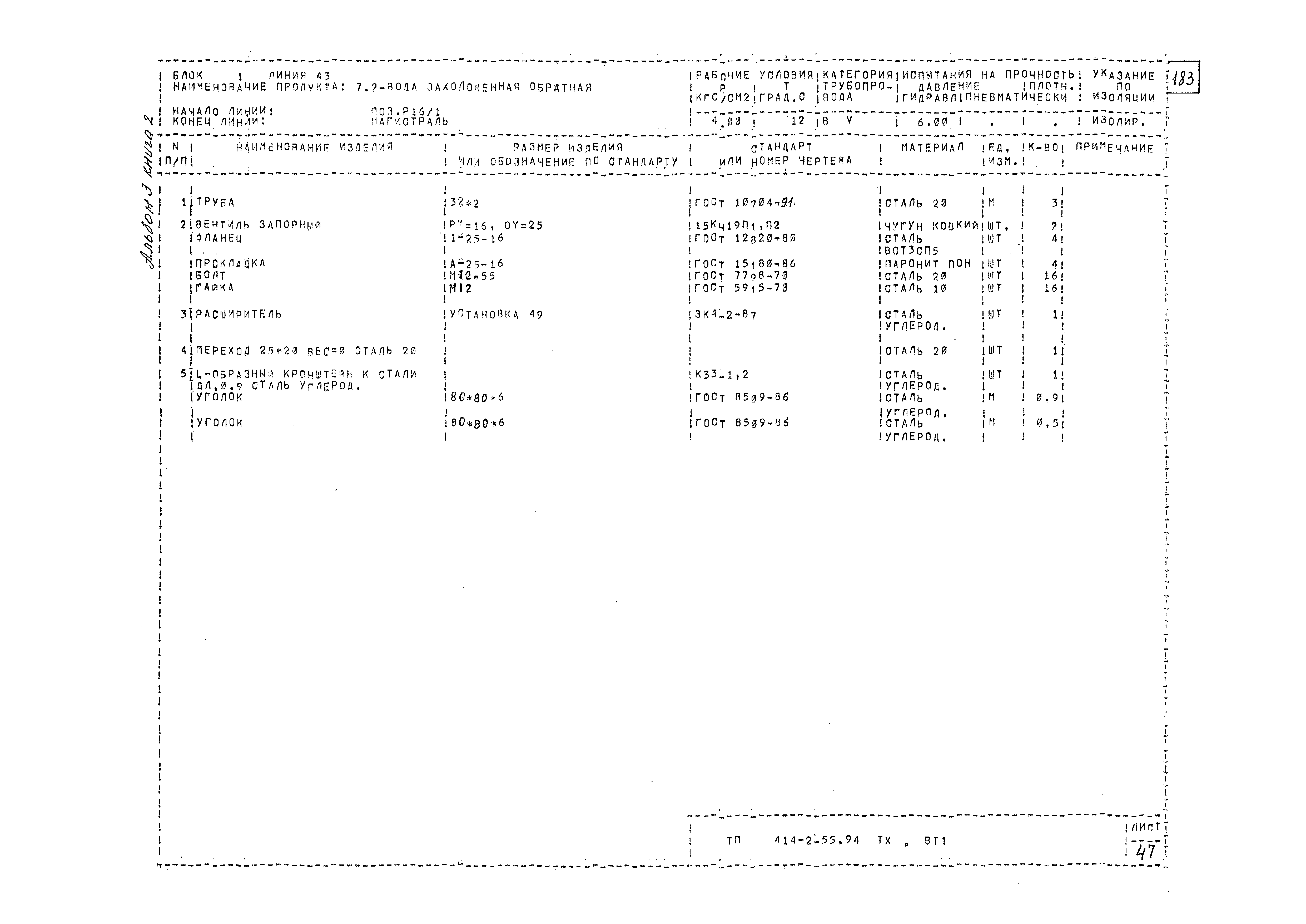 Типовой проект 414-2-55.94