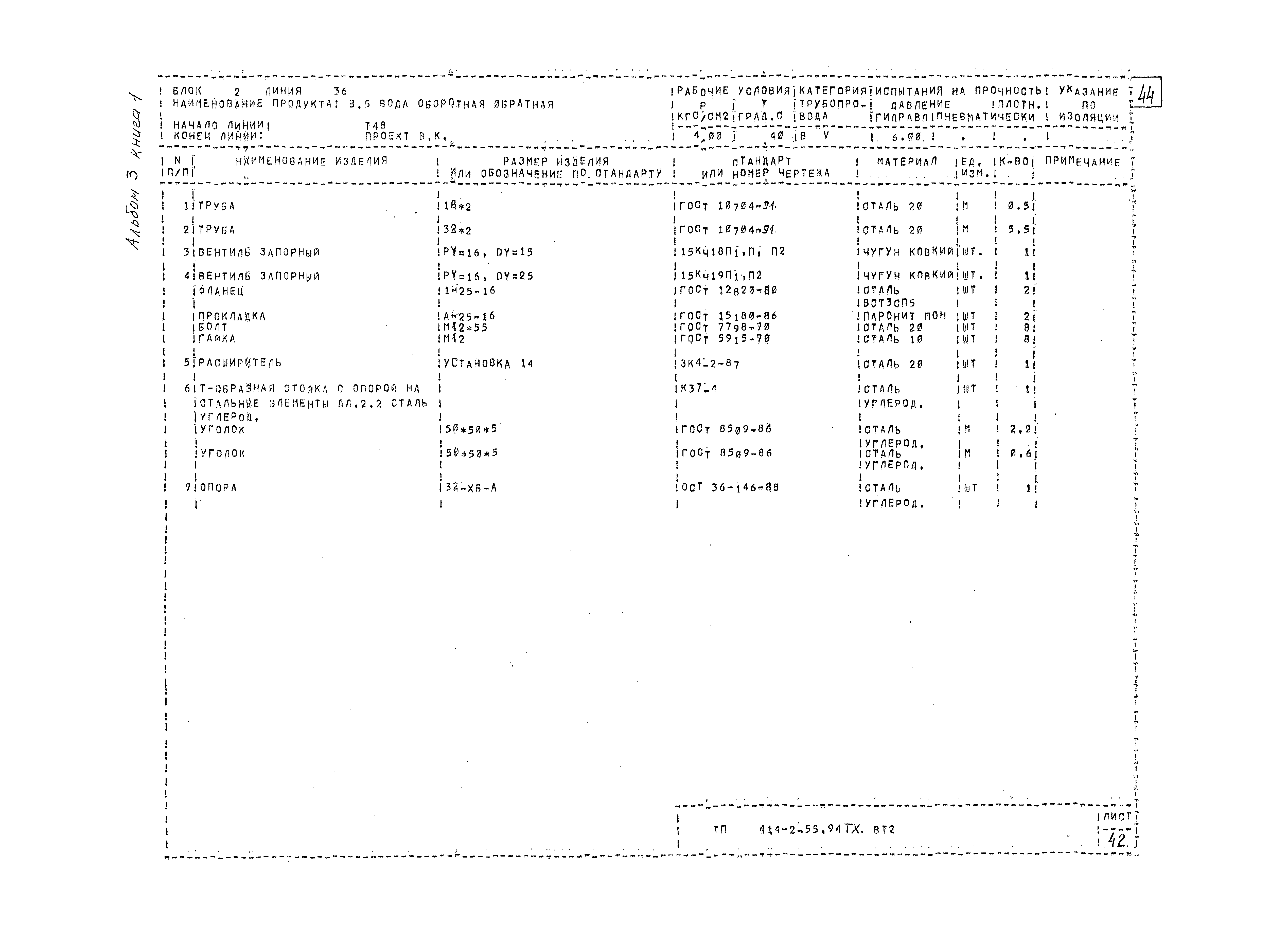 Типовой проект 414-2-55.94