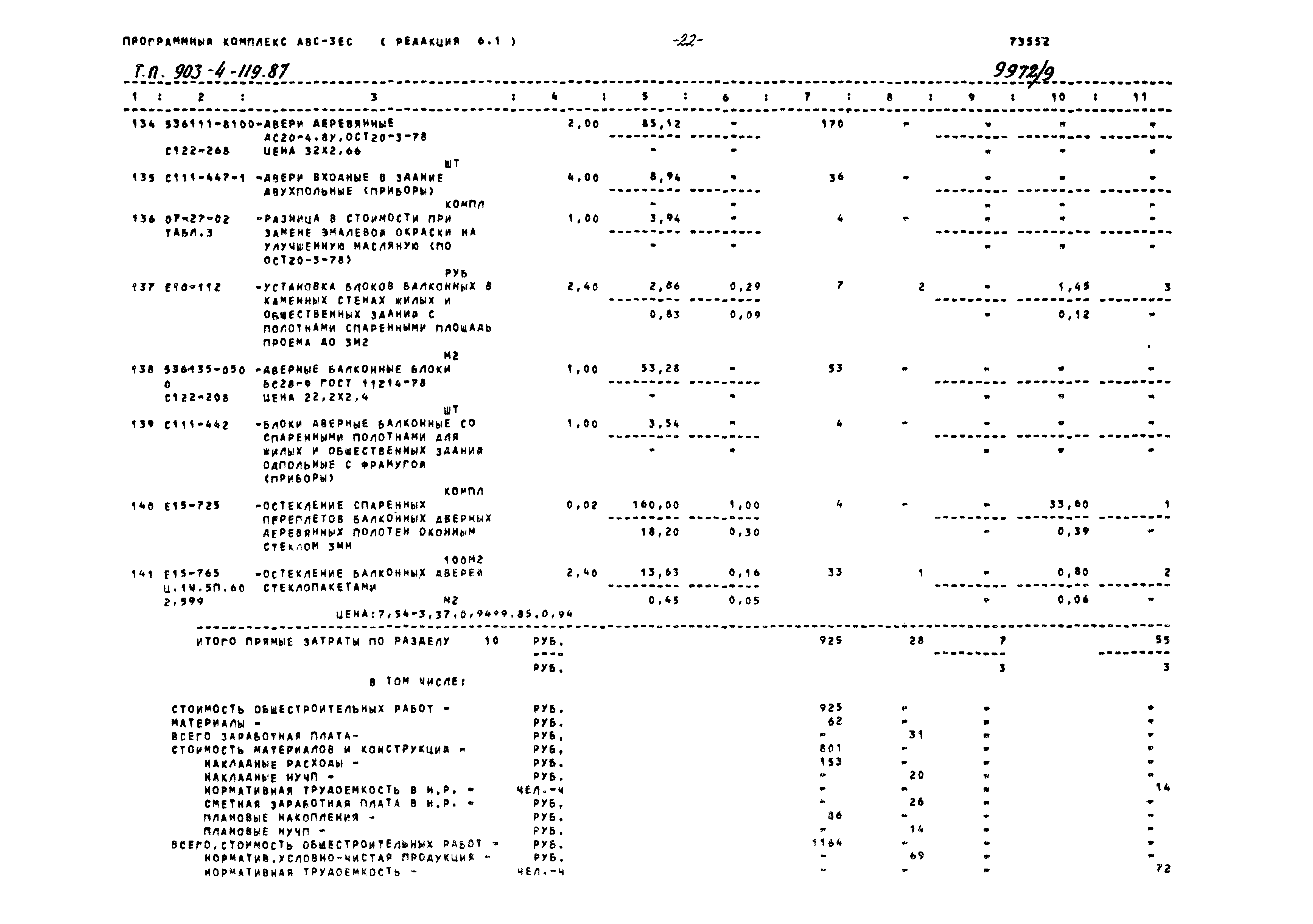 Типовой проект 903-4-119.87