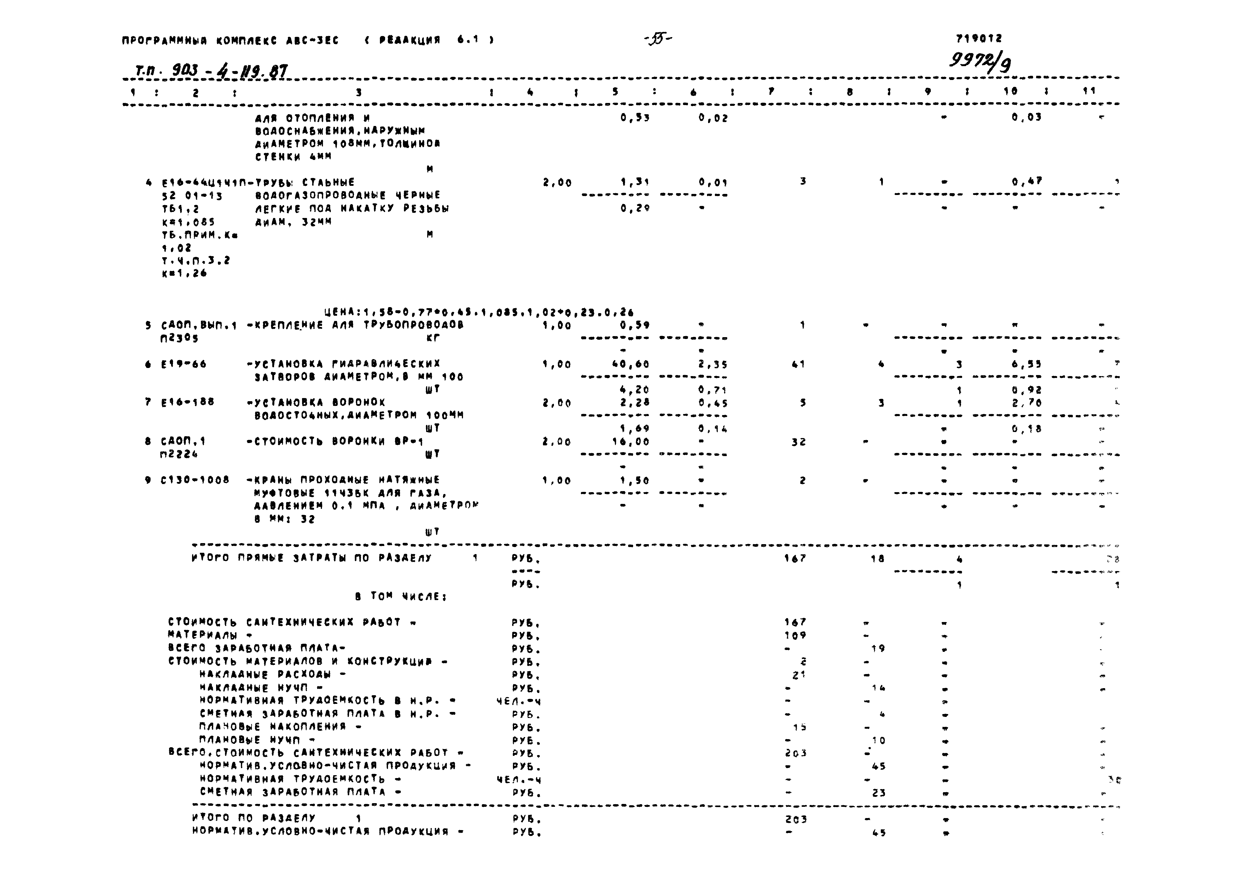 Типовой проект 903-4-119.87