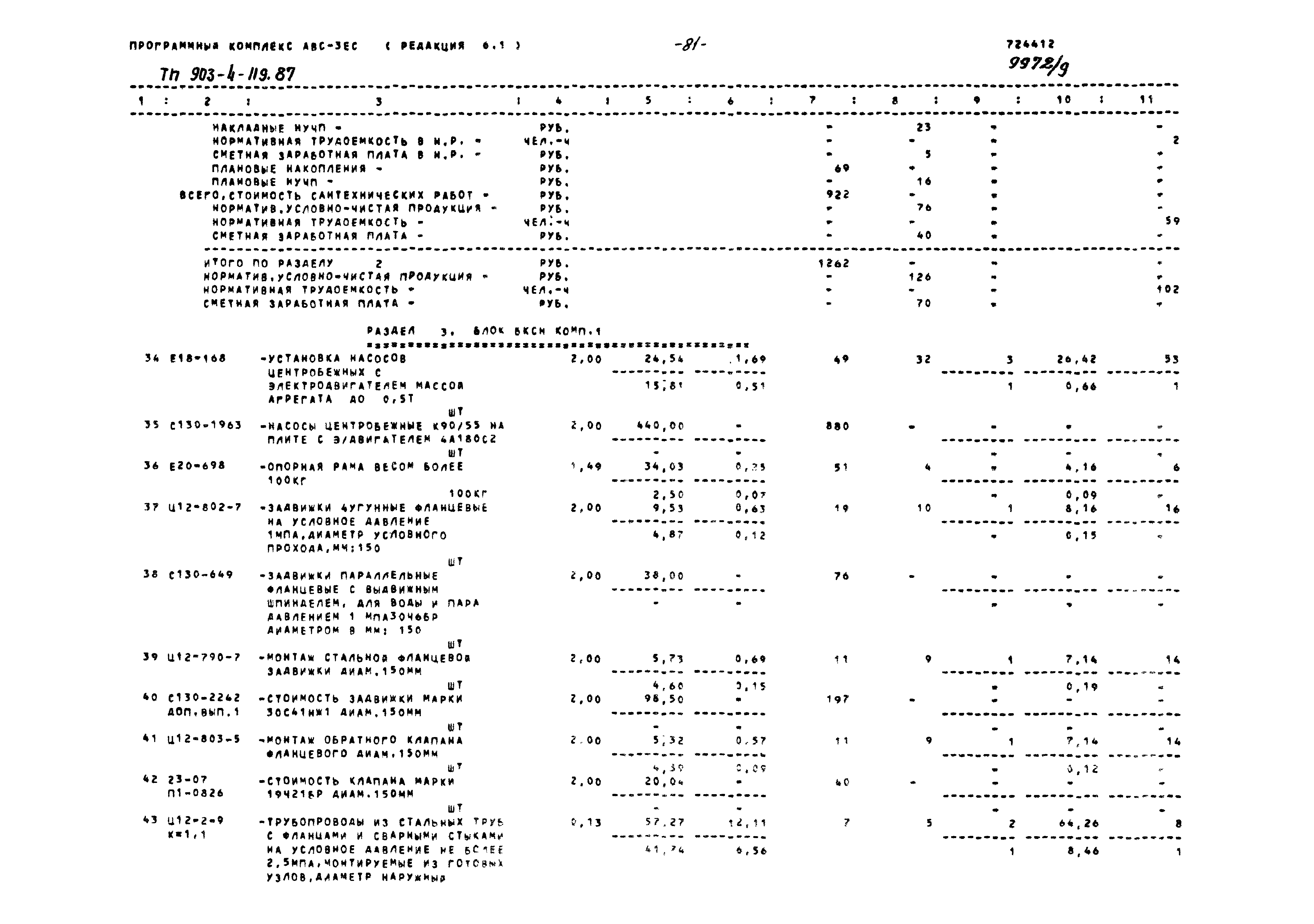 Типовой проект 903-4-119.87