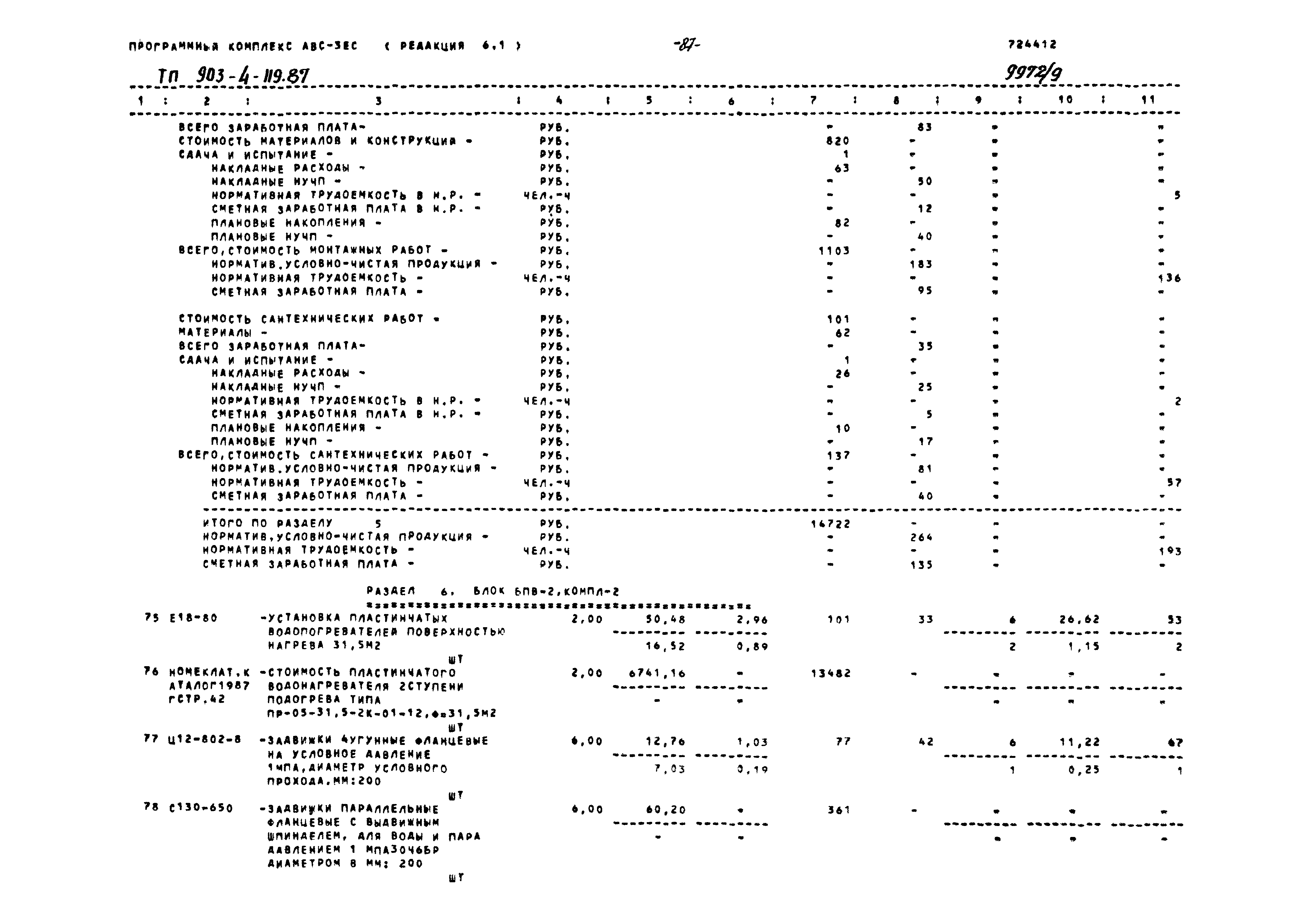 Типовой проект 903-4-119.87
