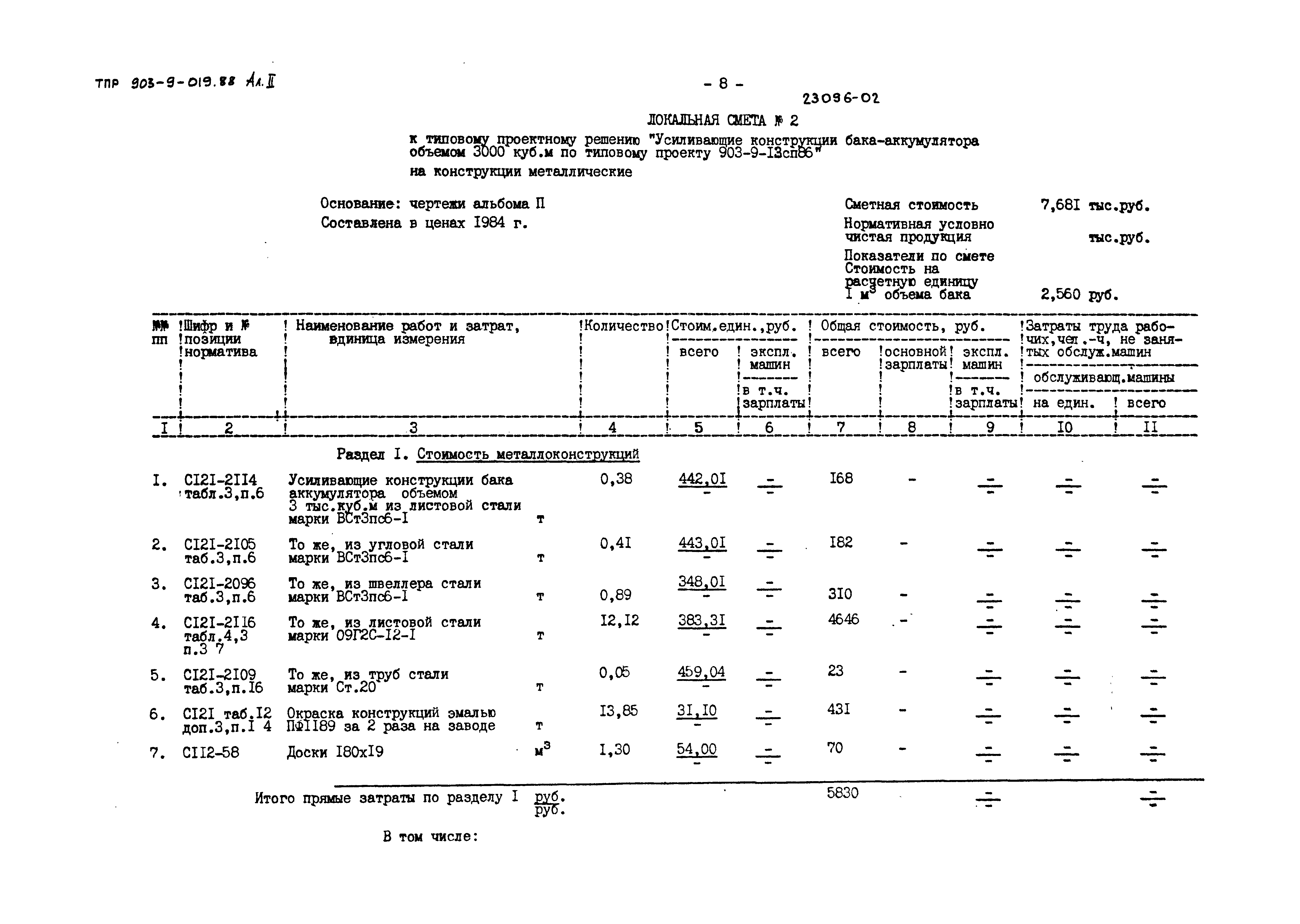 Типовые проектные решения 903-9-019.88