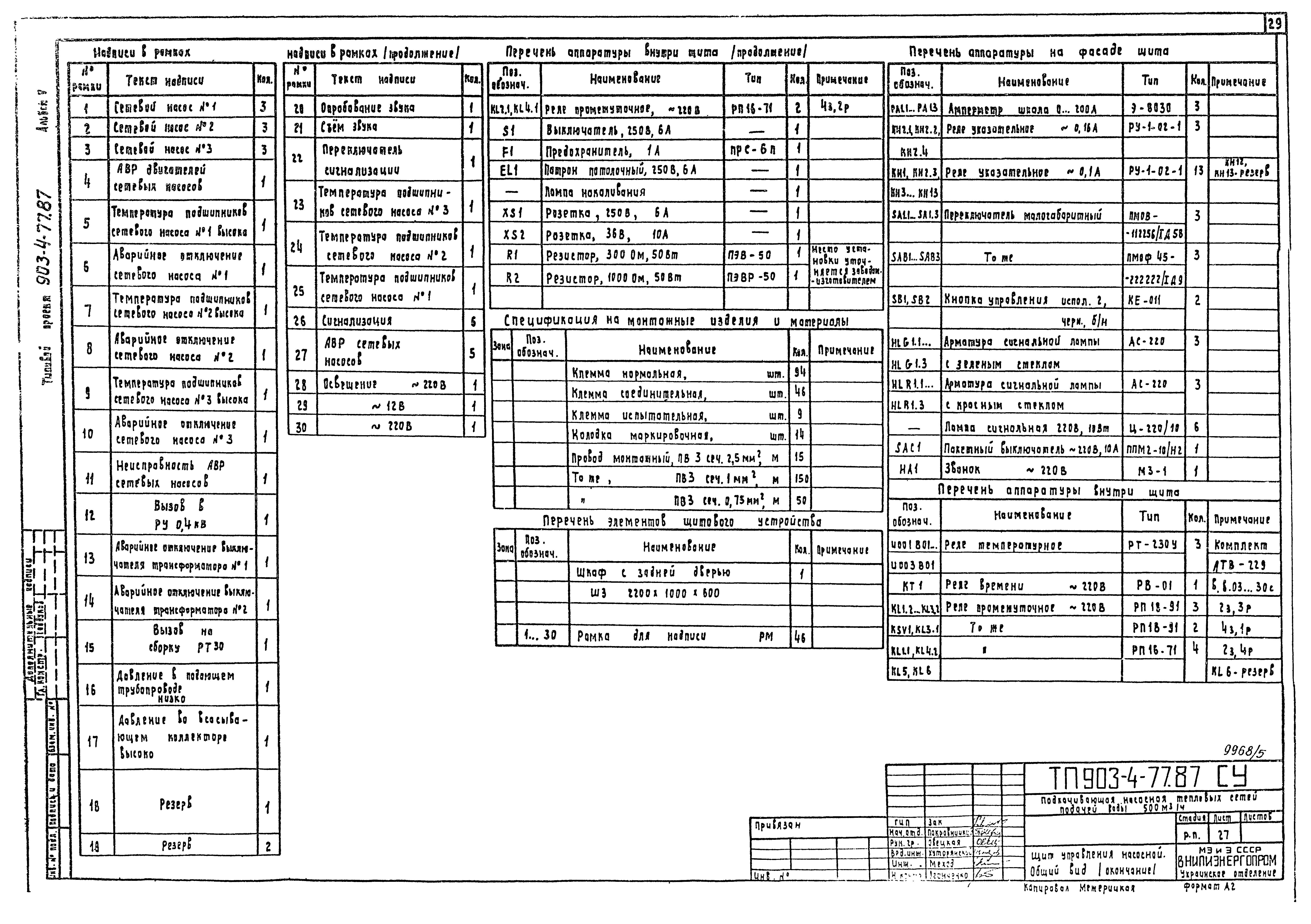 Типовой проект 903-4-77.87
