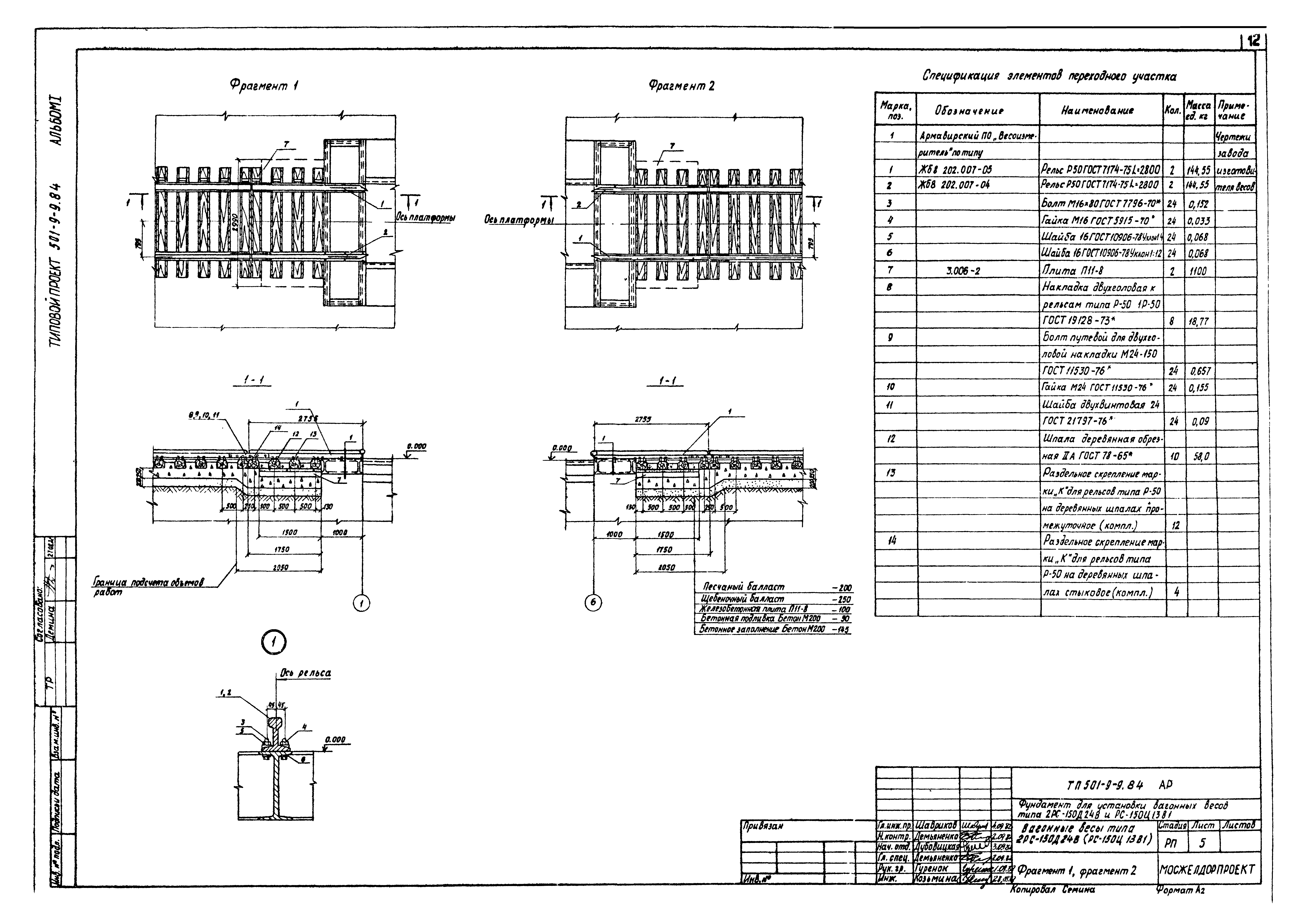 Типовой проект 501-9-9.84