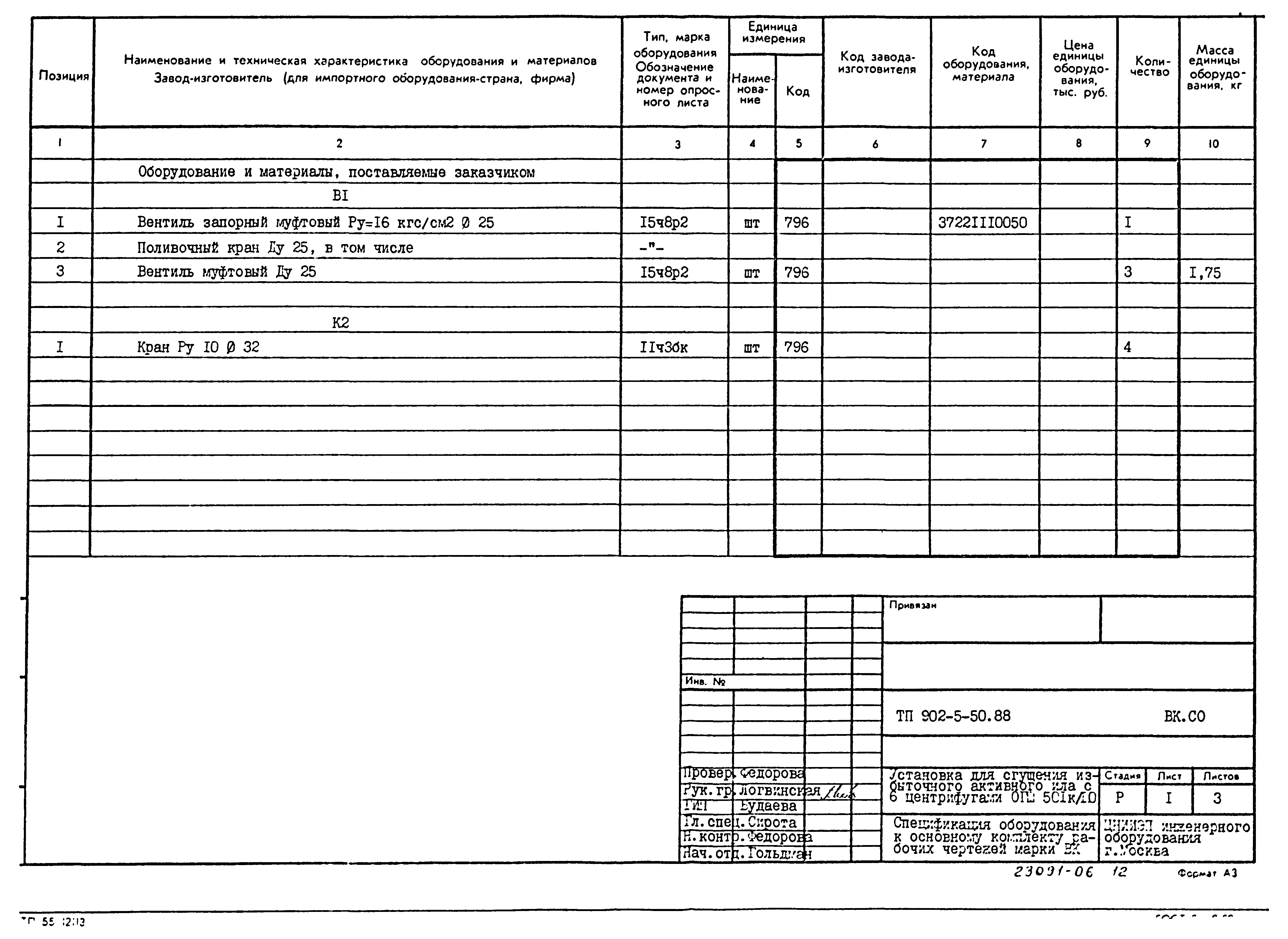 Типовой проект 902-5-50.88