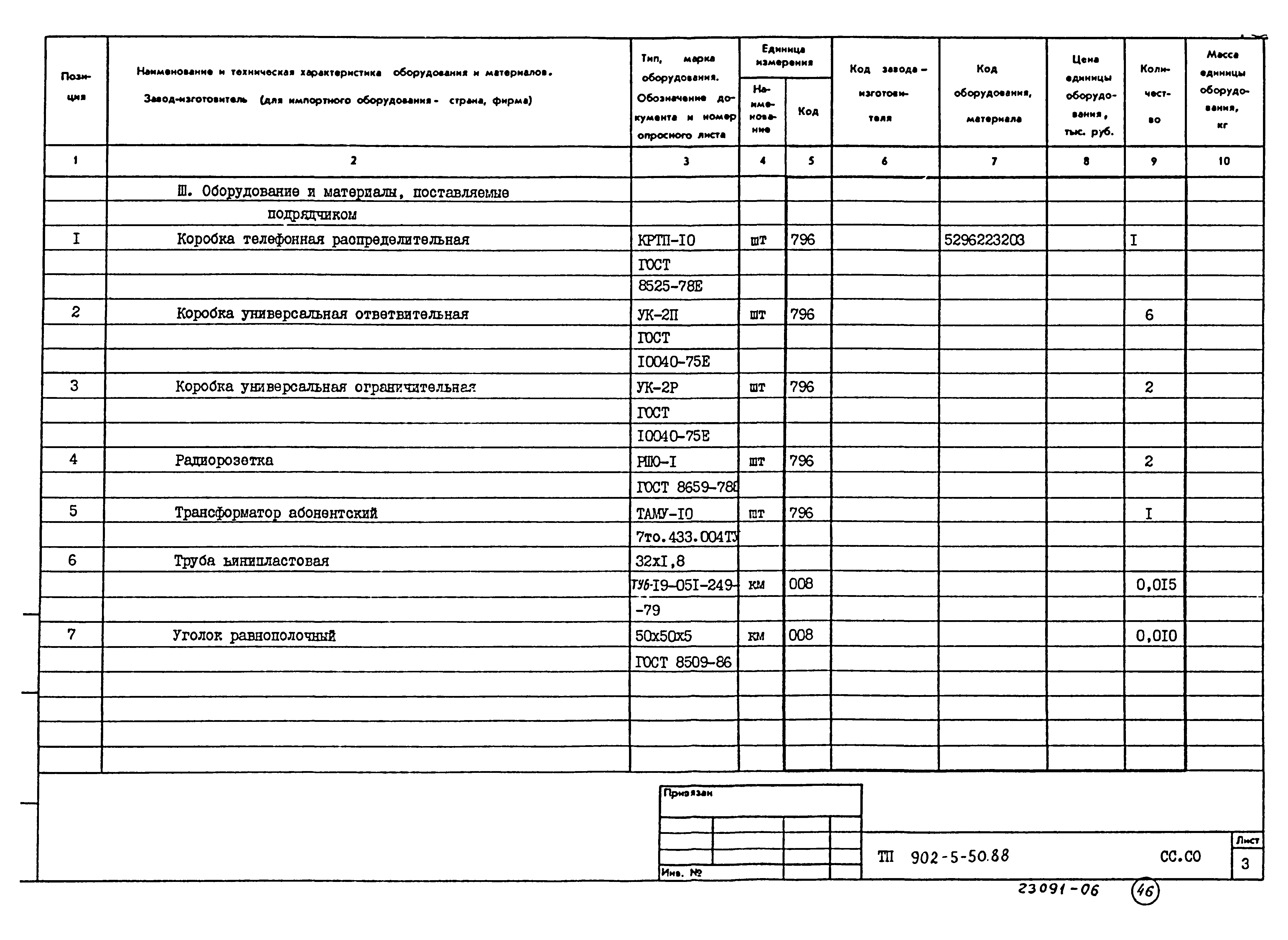 Типовой проект 902-5-50.88