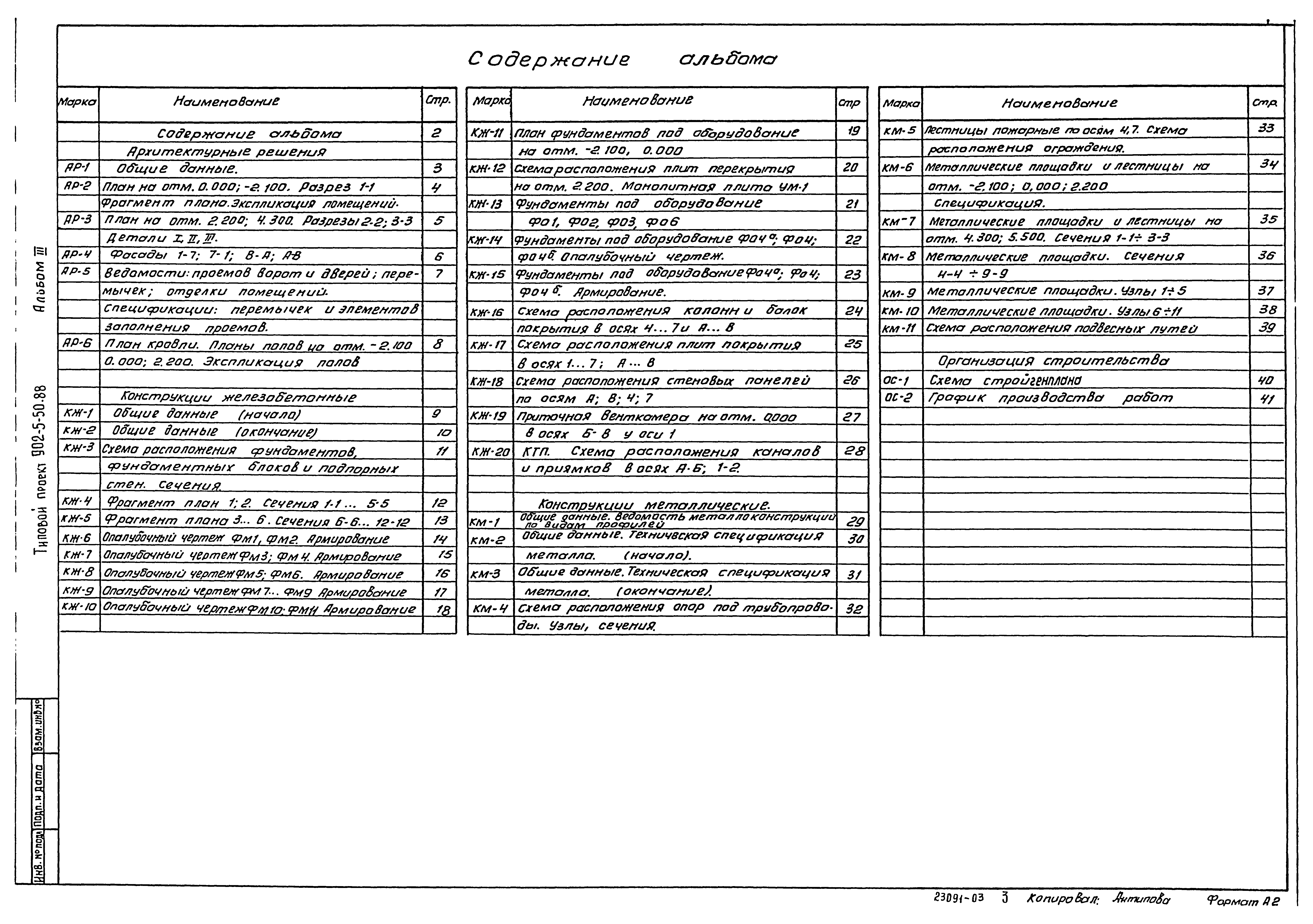 Типовой проект 902-5-50.88