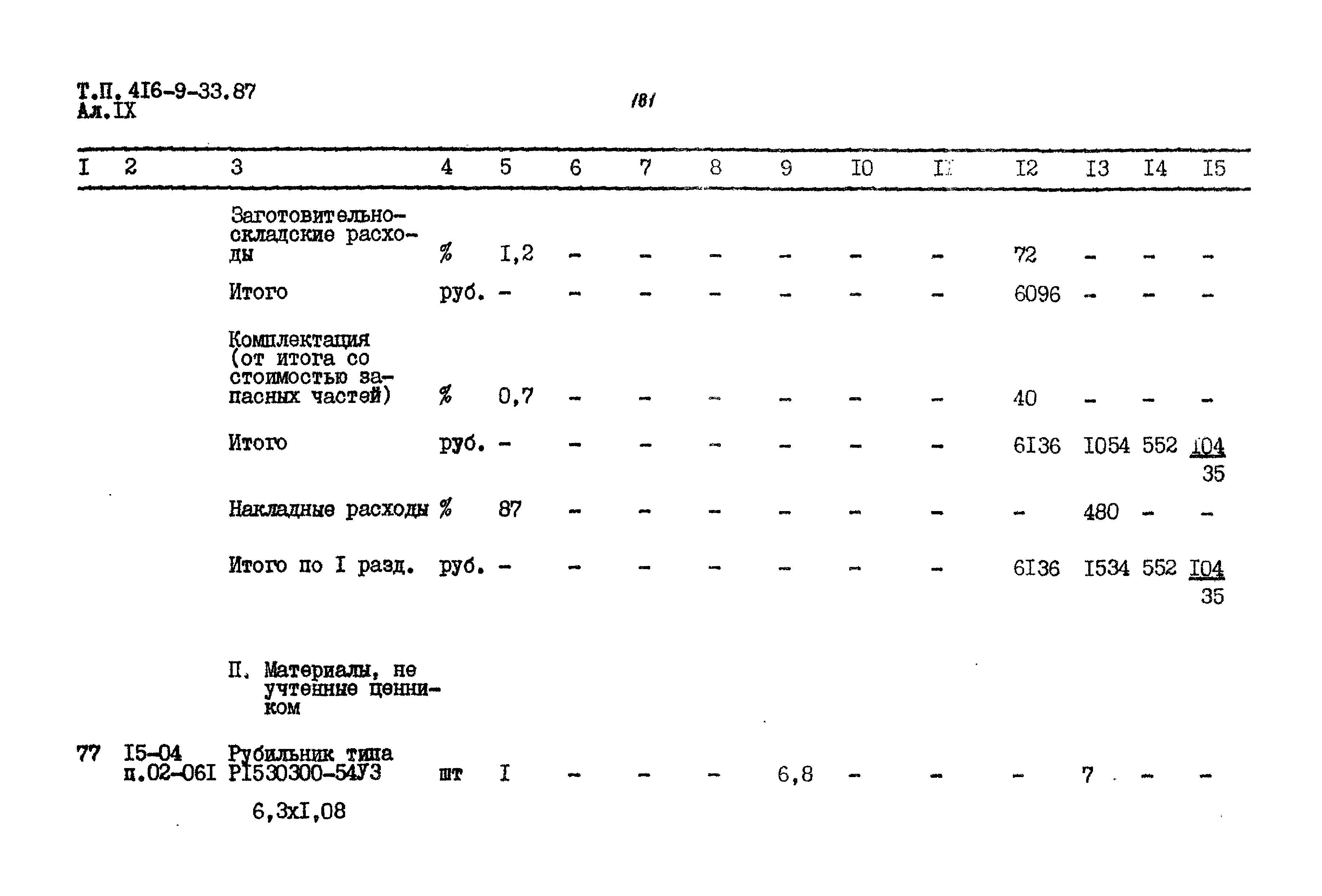 Типовой проект 416-9-33.87