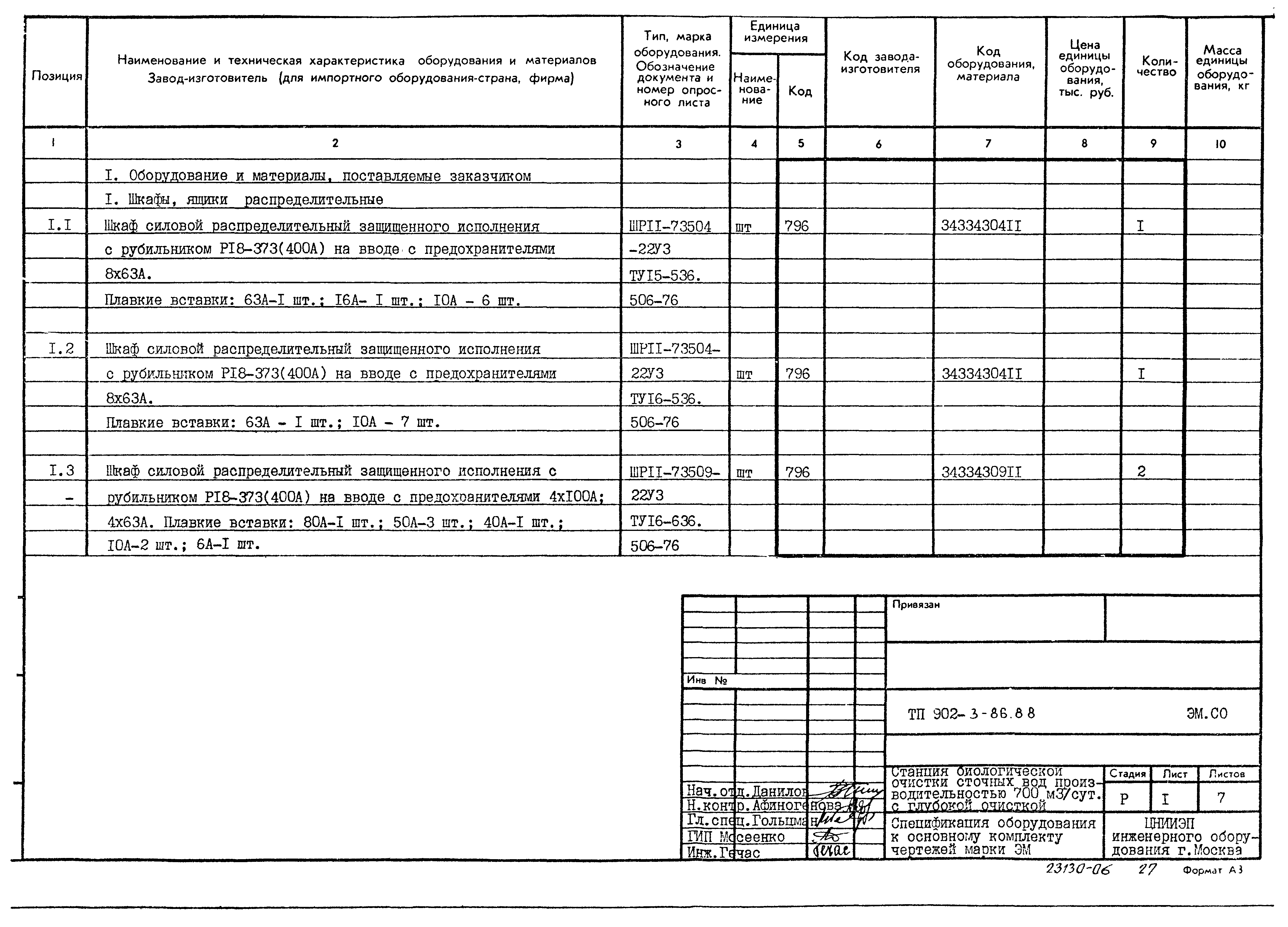 Типовой проект 902-3-86.88