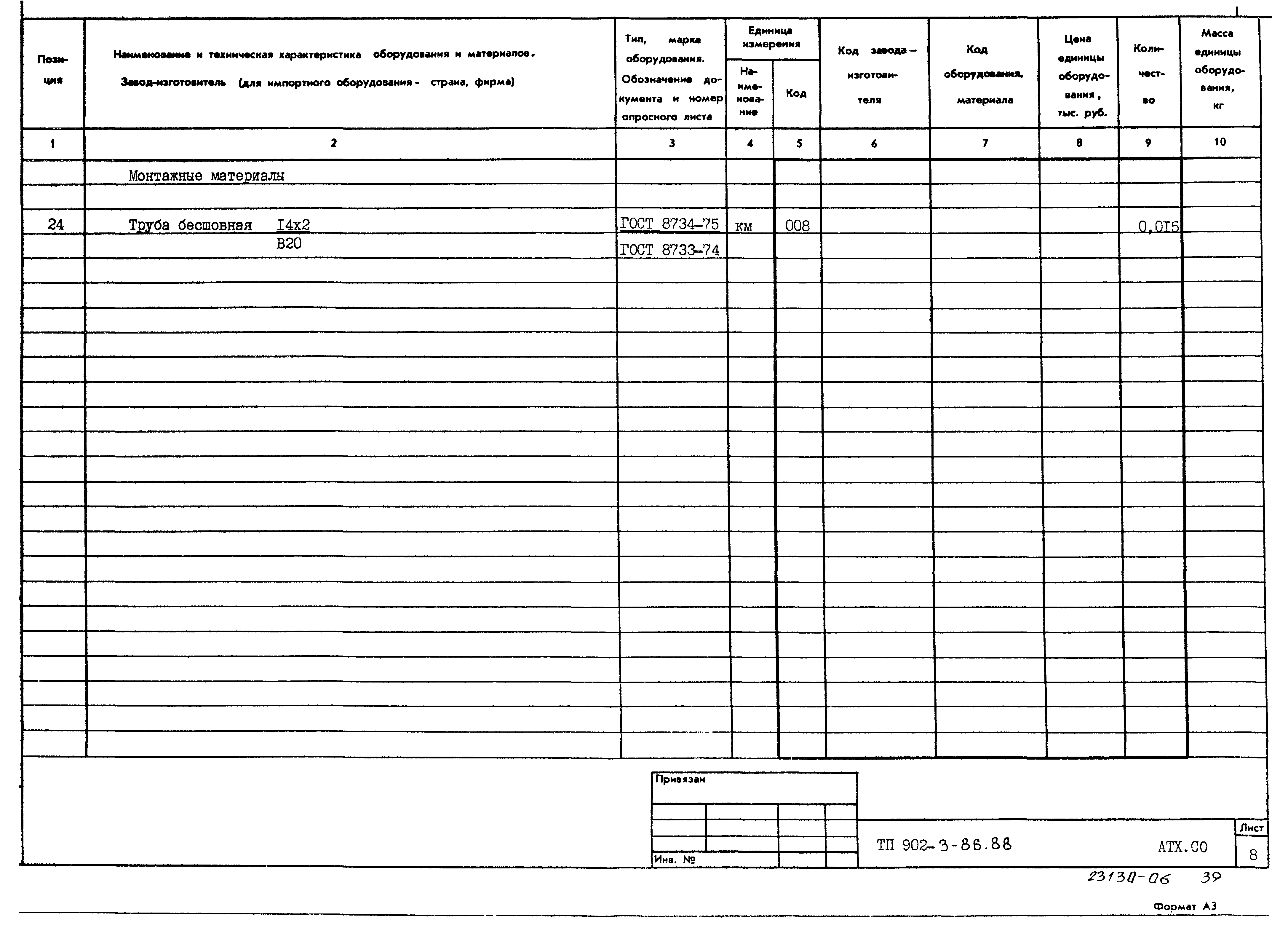 Типовой проект 902-3-86.88