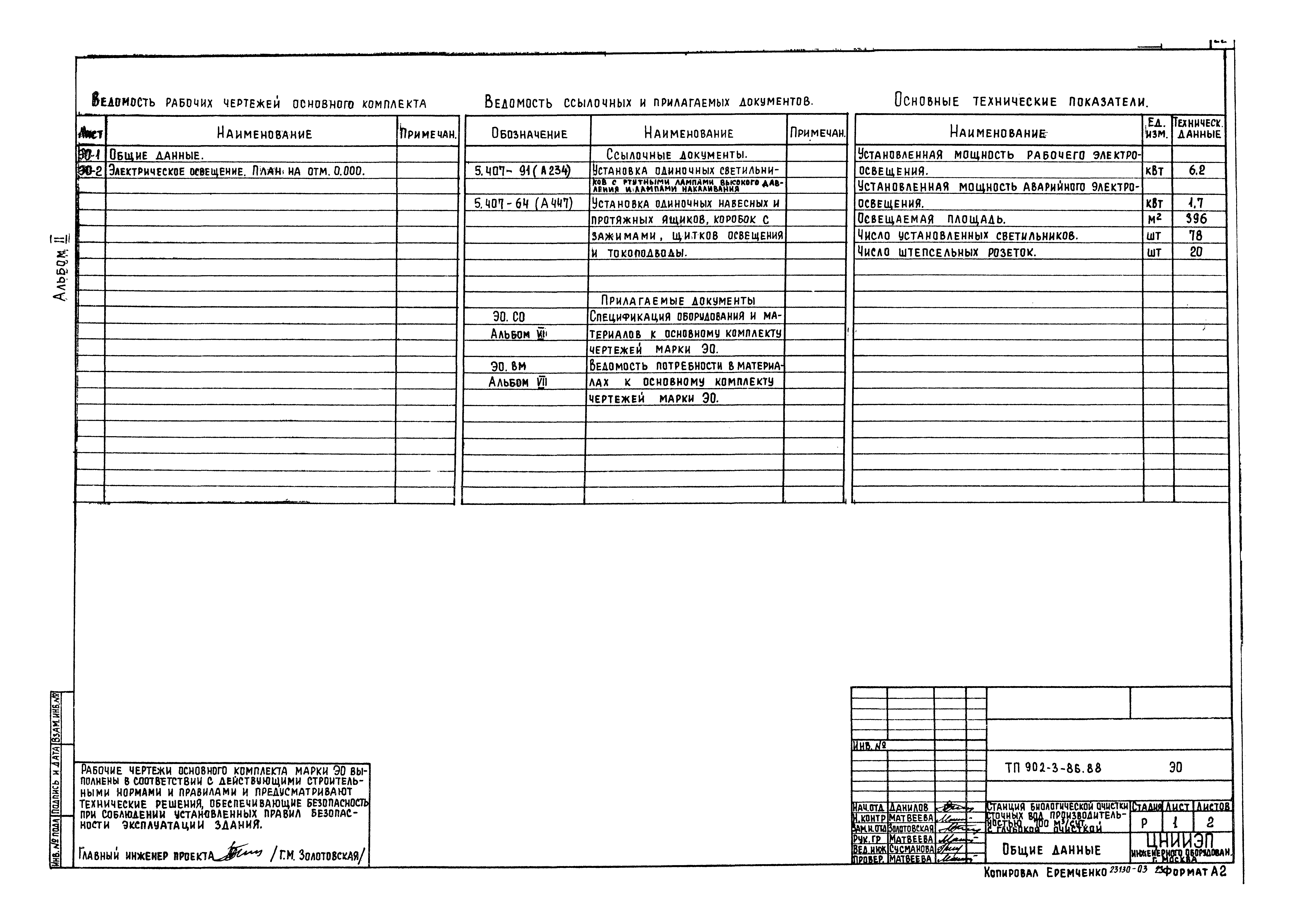Типовой проект 902-3-86.88
