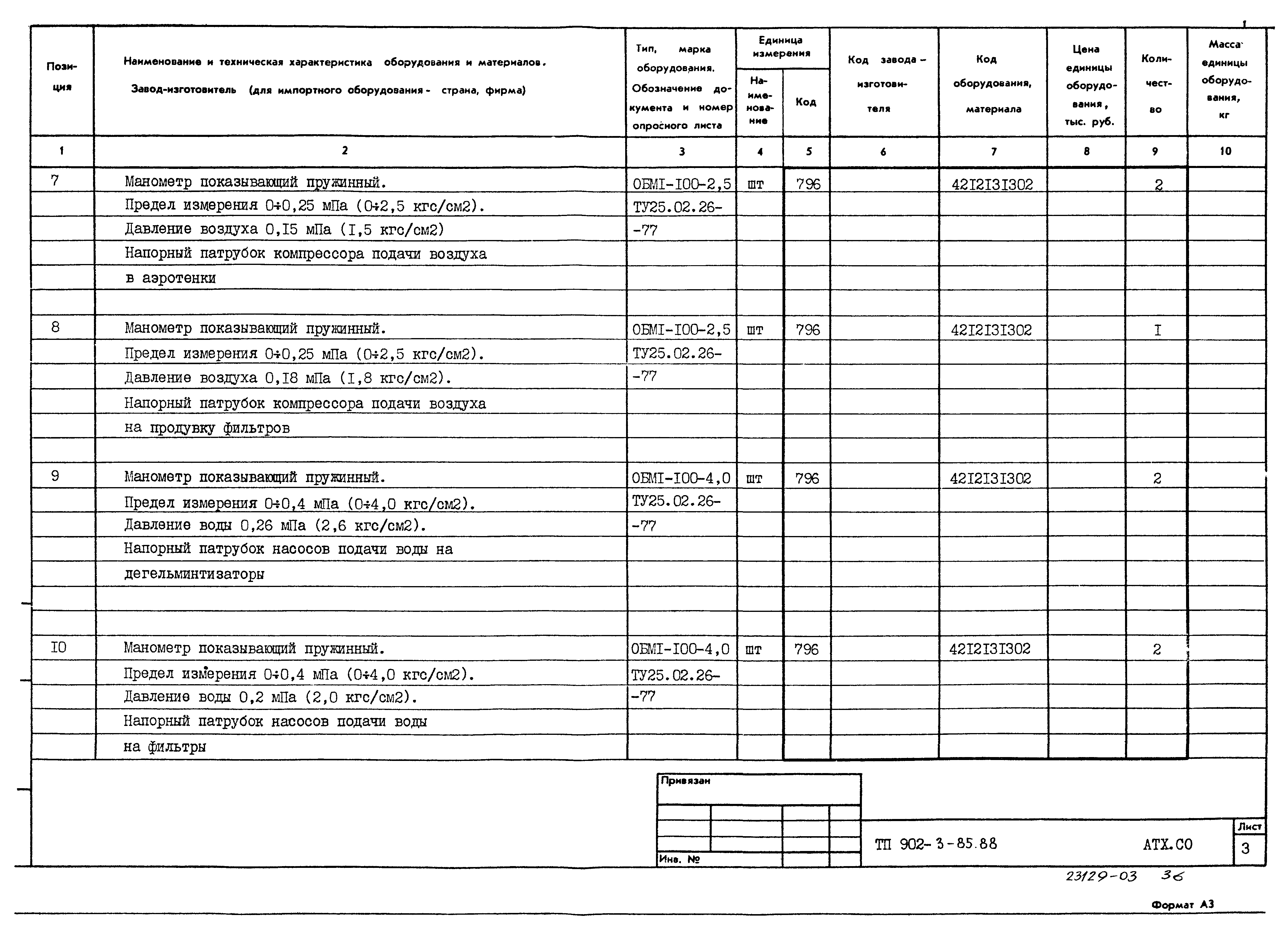 Типовой проект 902-3-85.88