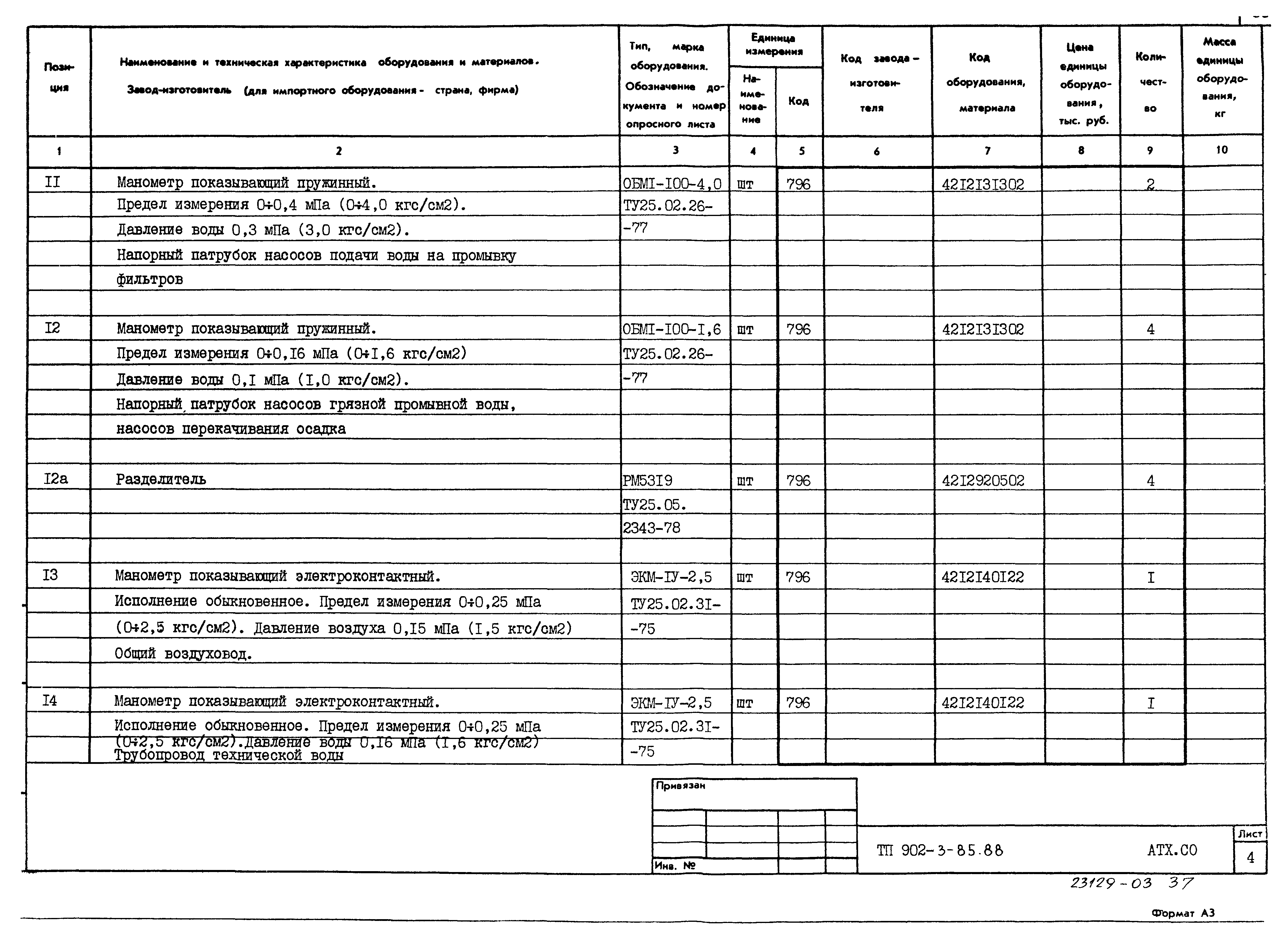 Типовой проект 902-3-85.88