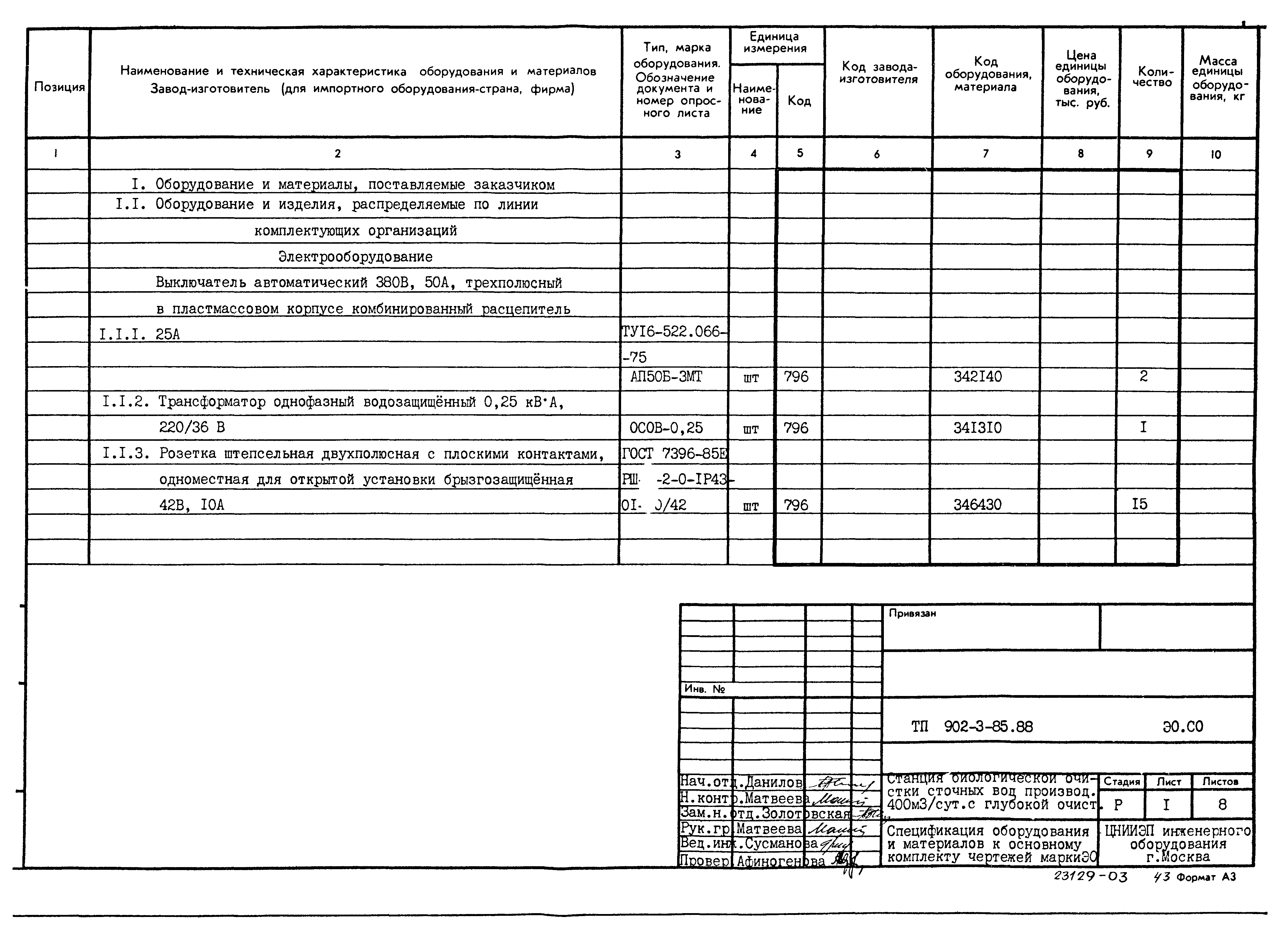 Типовой проект 902-3-85.88