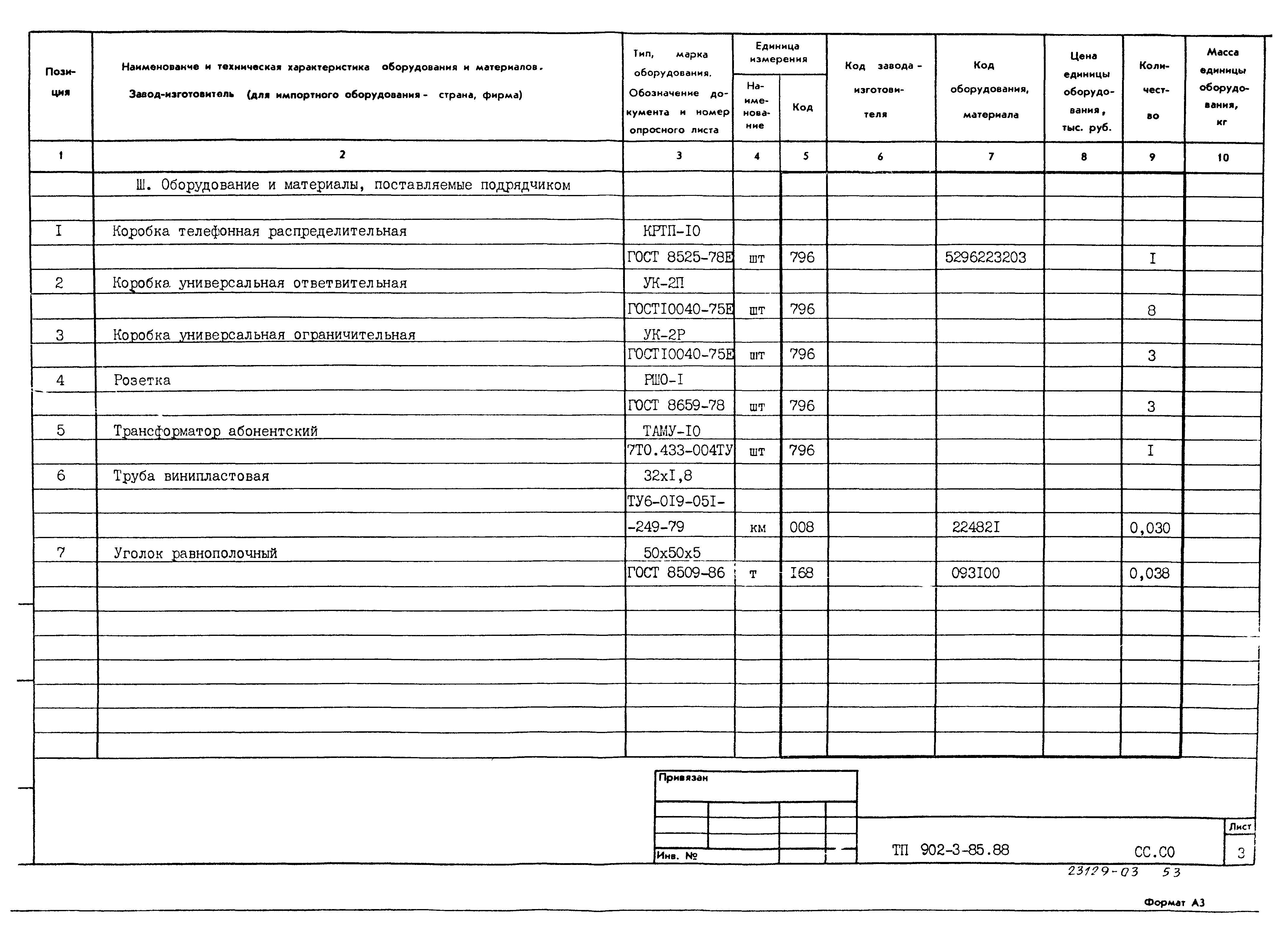 Типовой проект 902-3-85.88