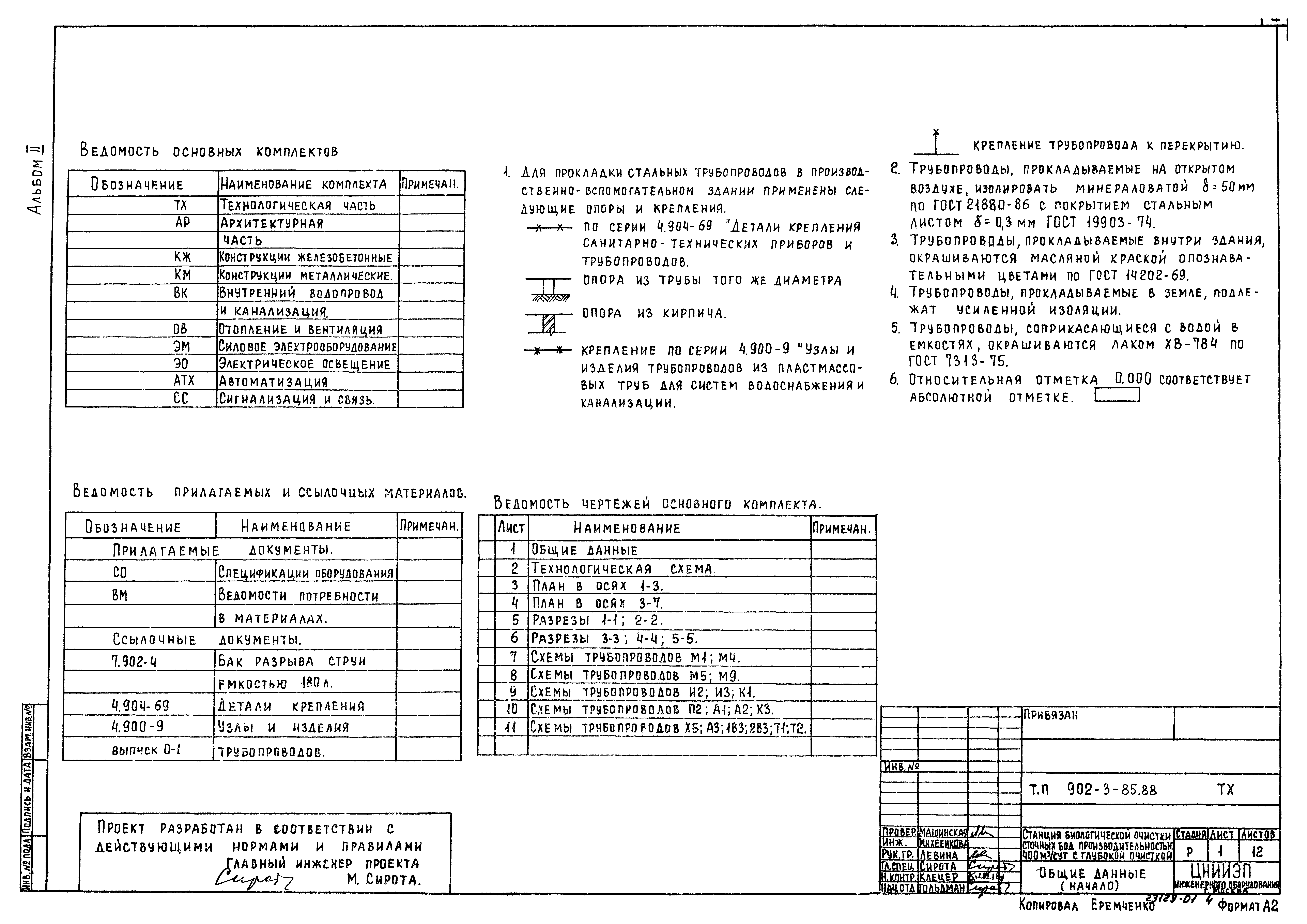 Типовой проект 902-3-85.88
