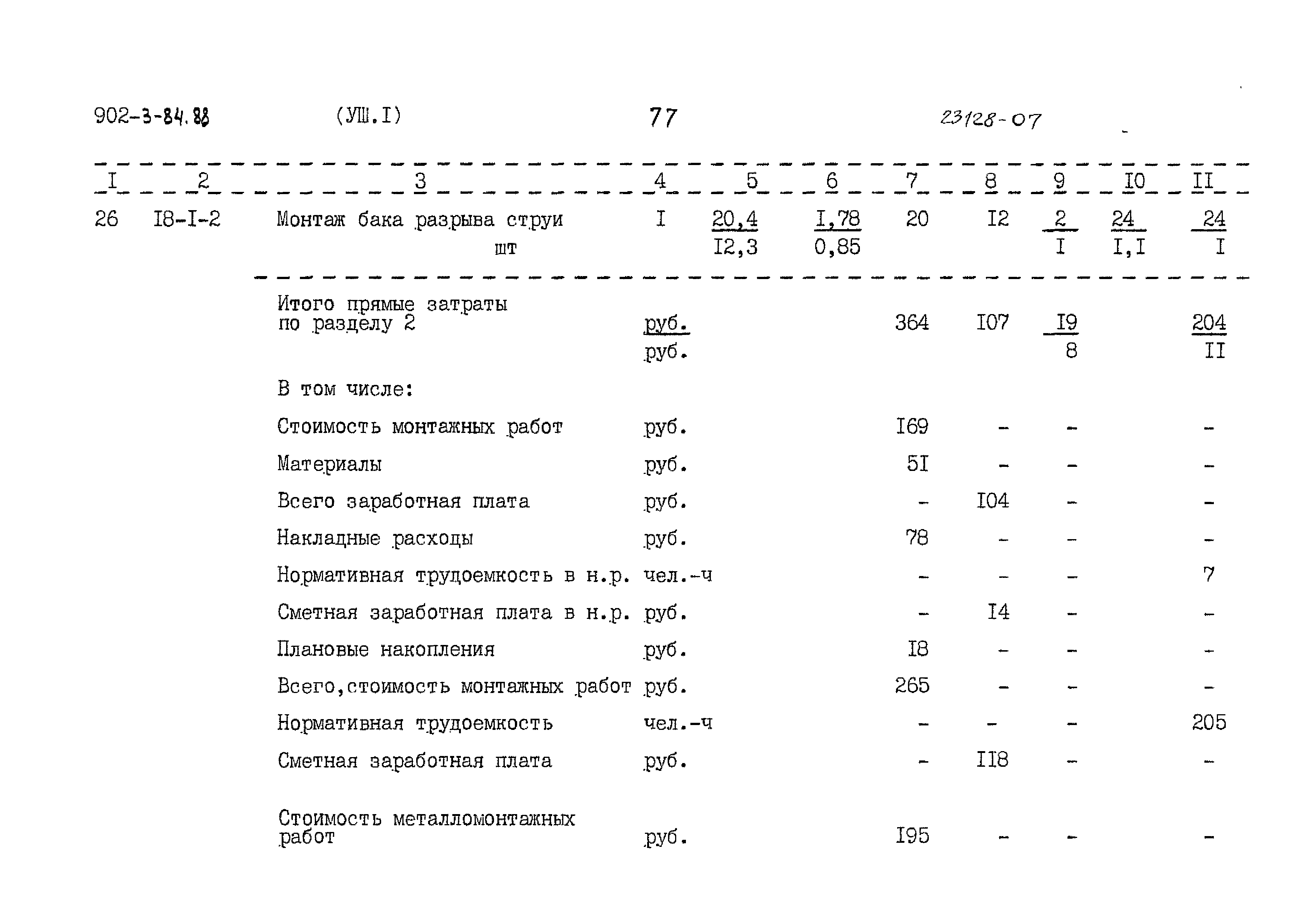 Типовой проект 902-3-84.88