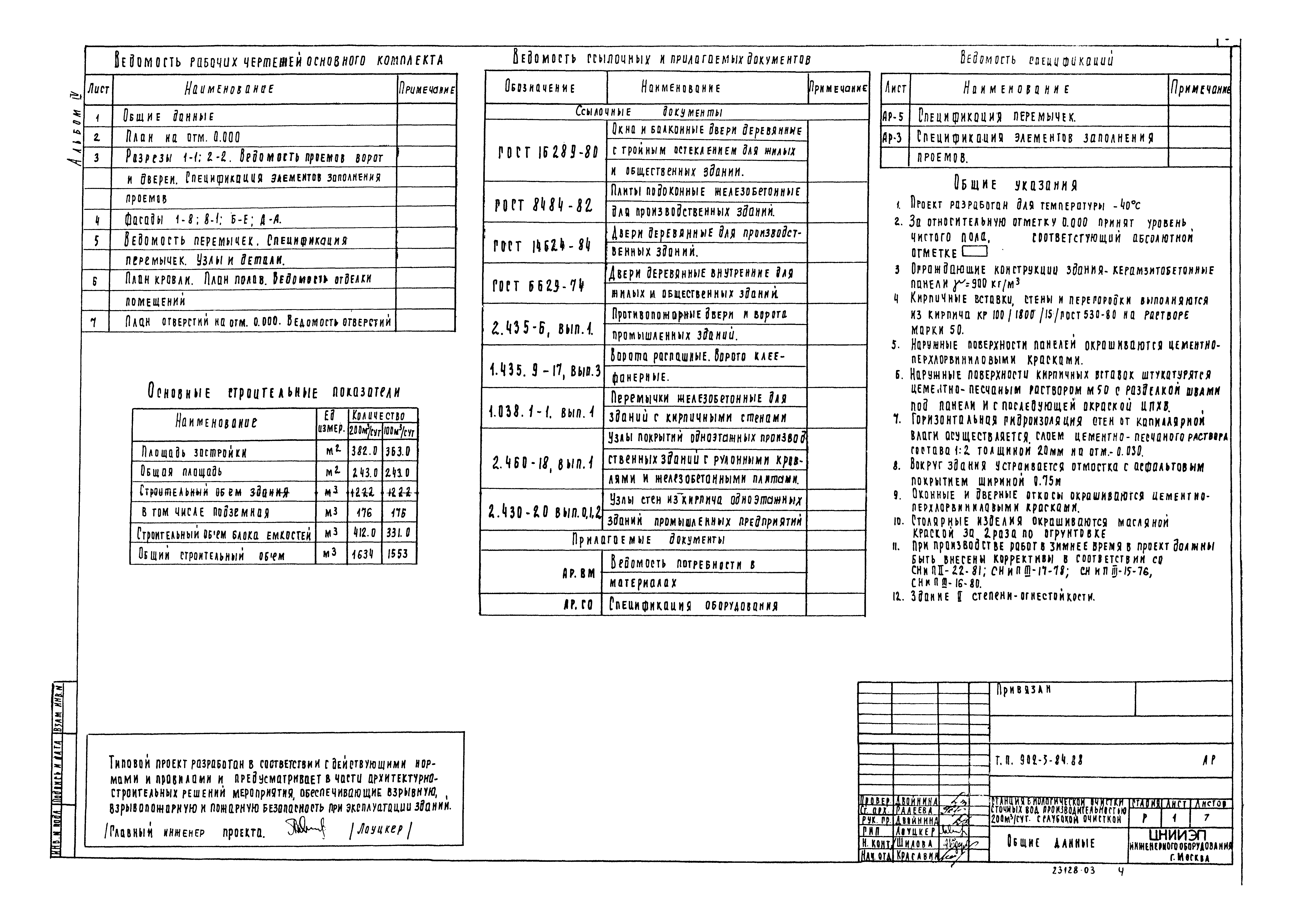 Типовой проект 902-3-84.88