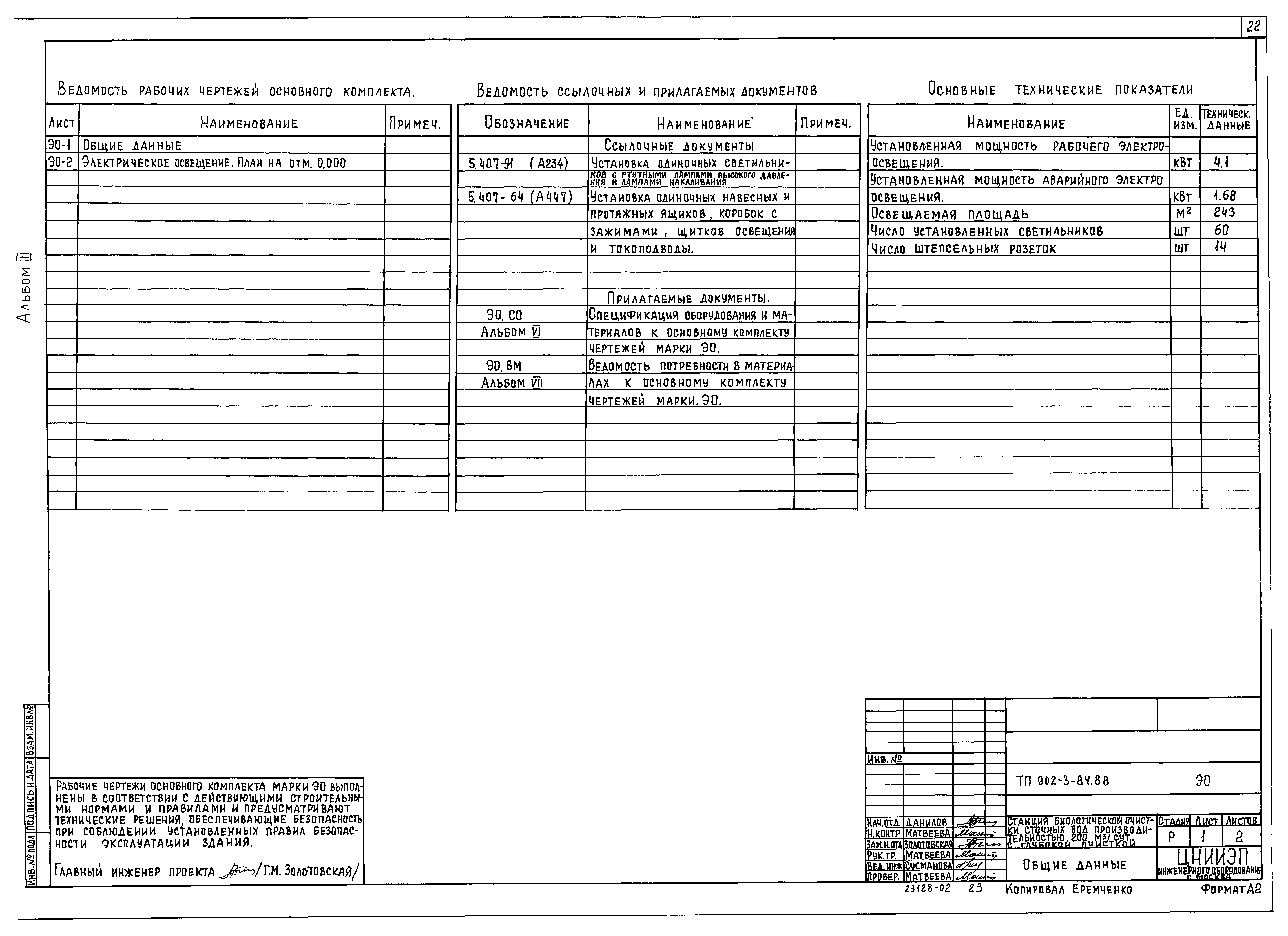 Типовой проект 902-3-84.88