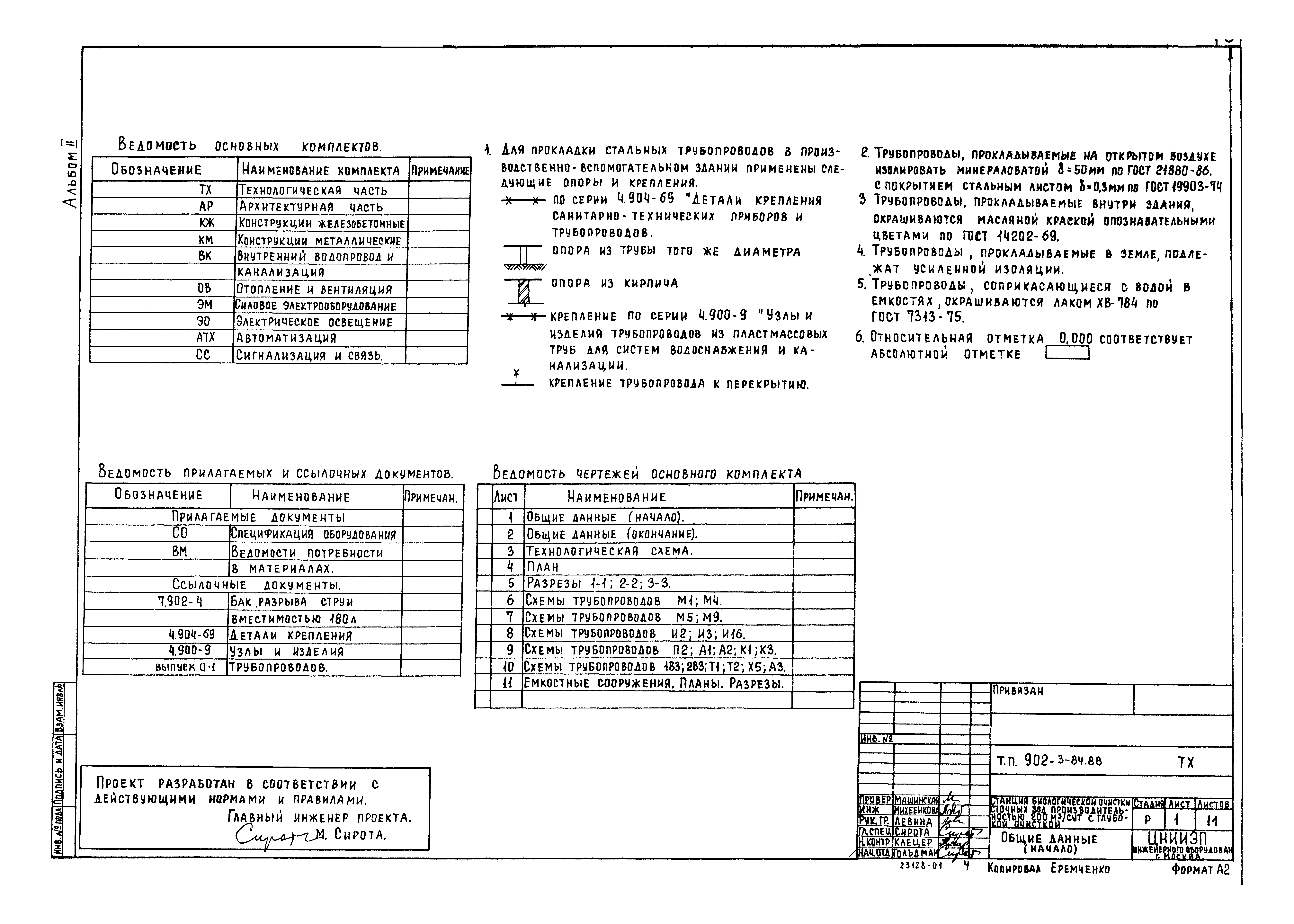 Типовой проект 902-3-84.88
