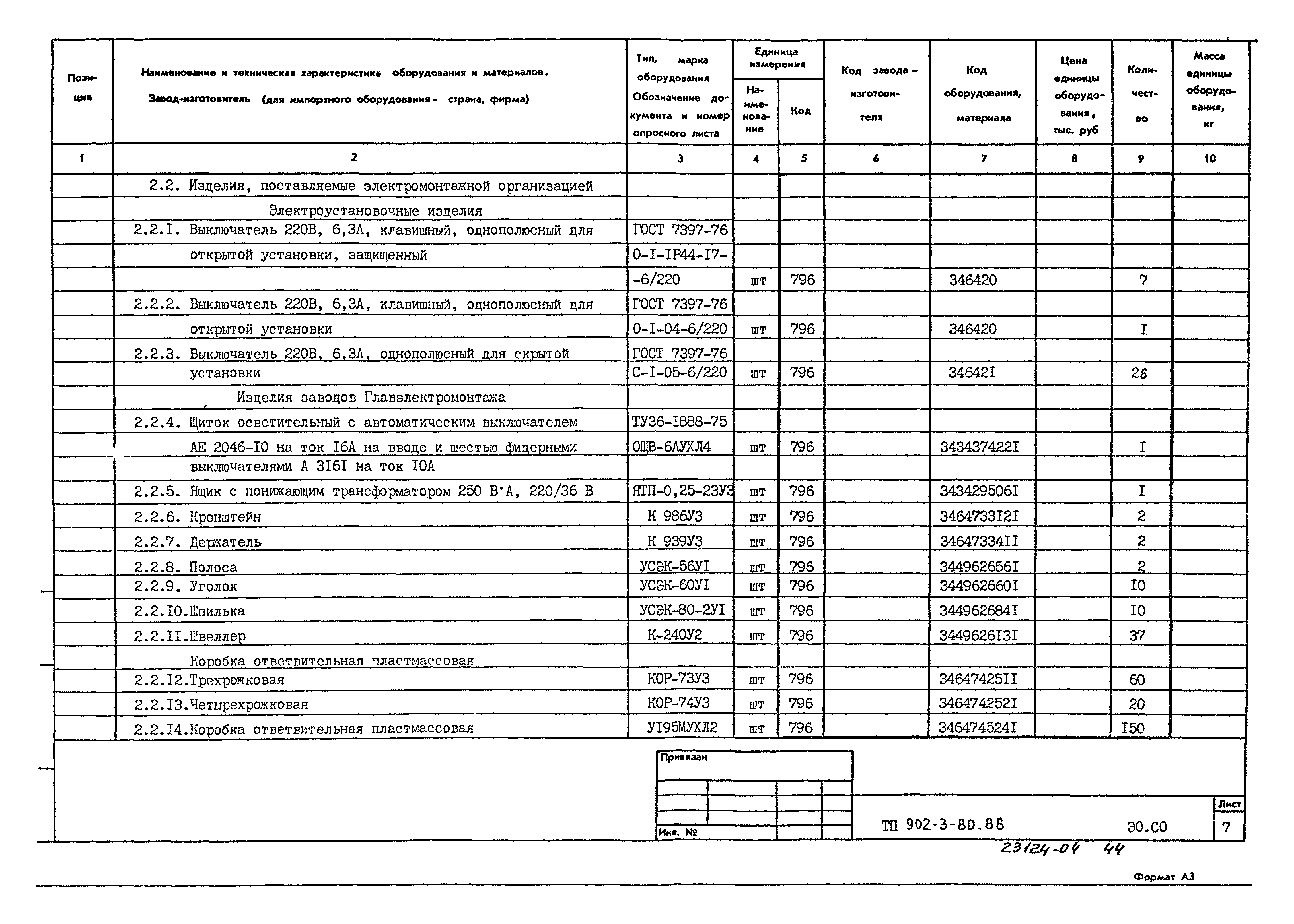 Типовой проект 902-3-80.88
