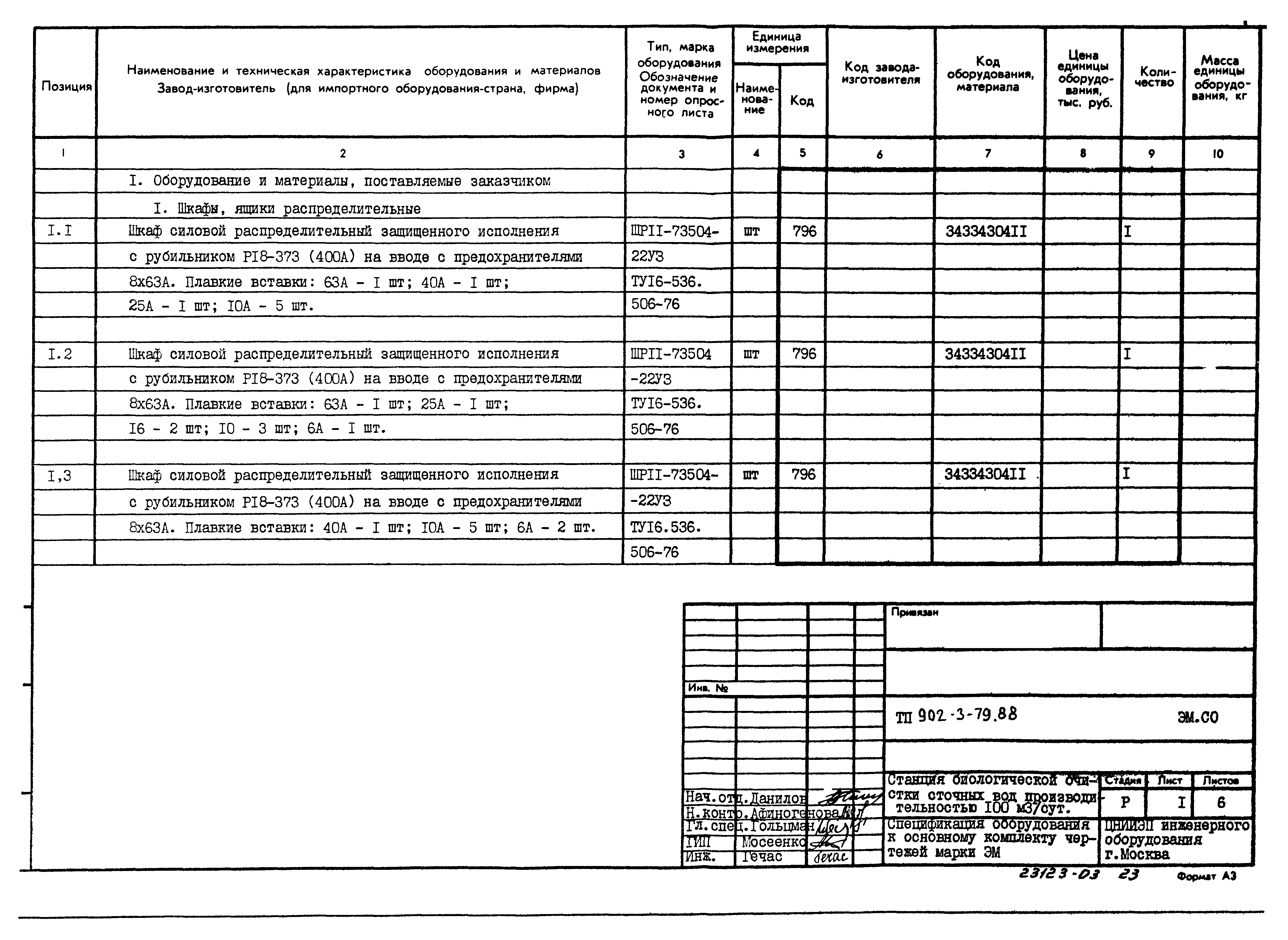 Типовой проект 902-3-79.88