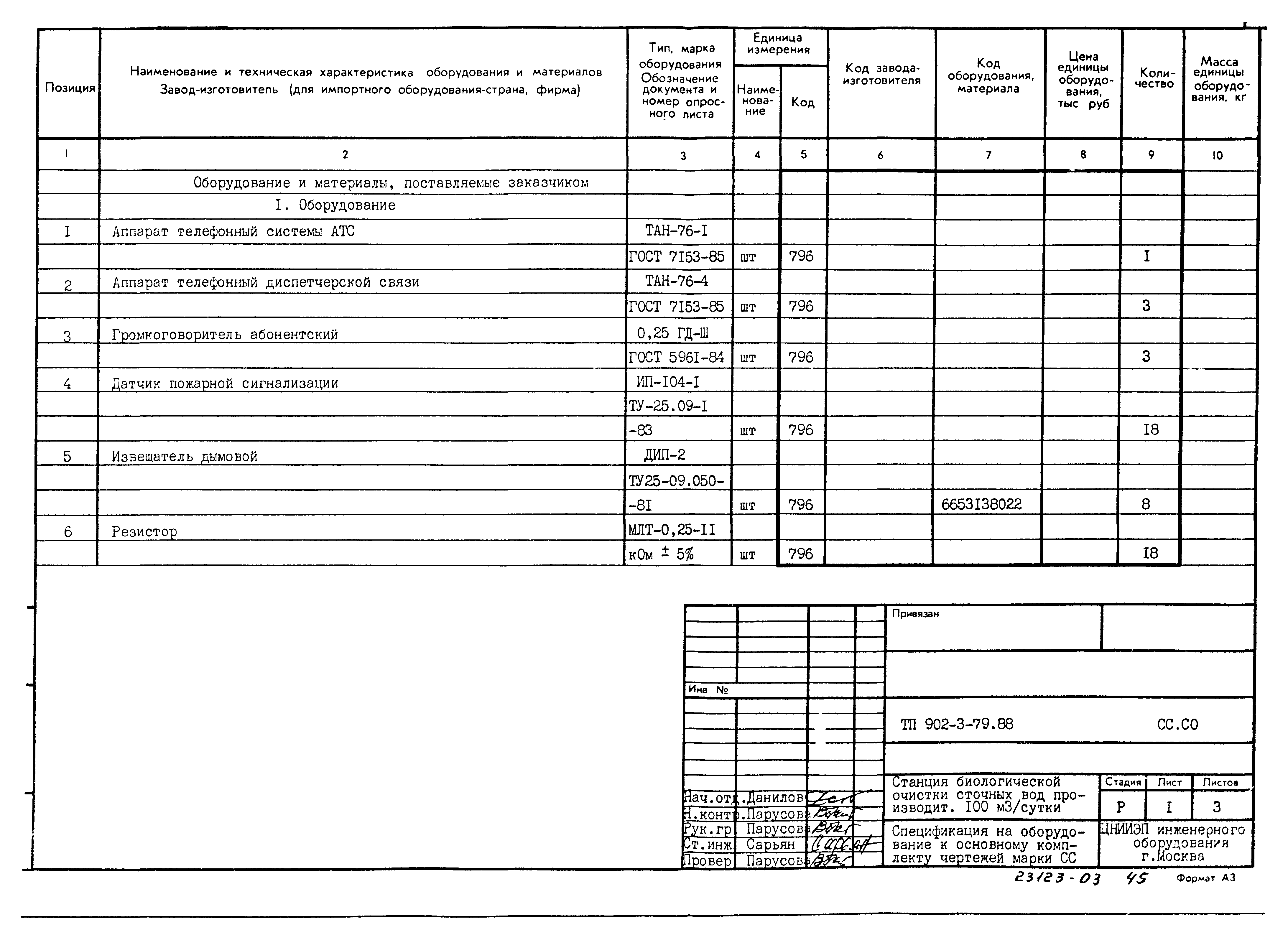 Типовой проект 902-3-79.88