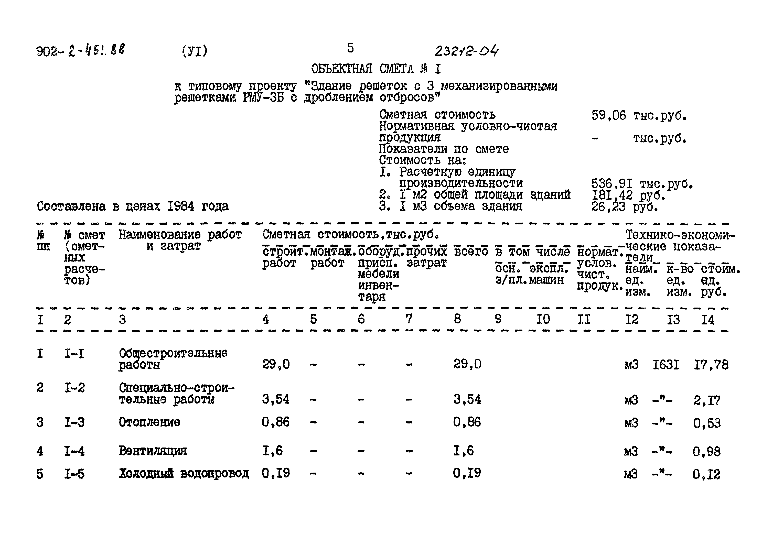 Типовой проект 902-2-451.88