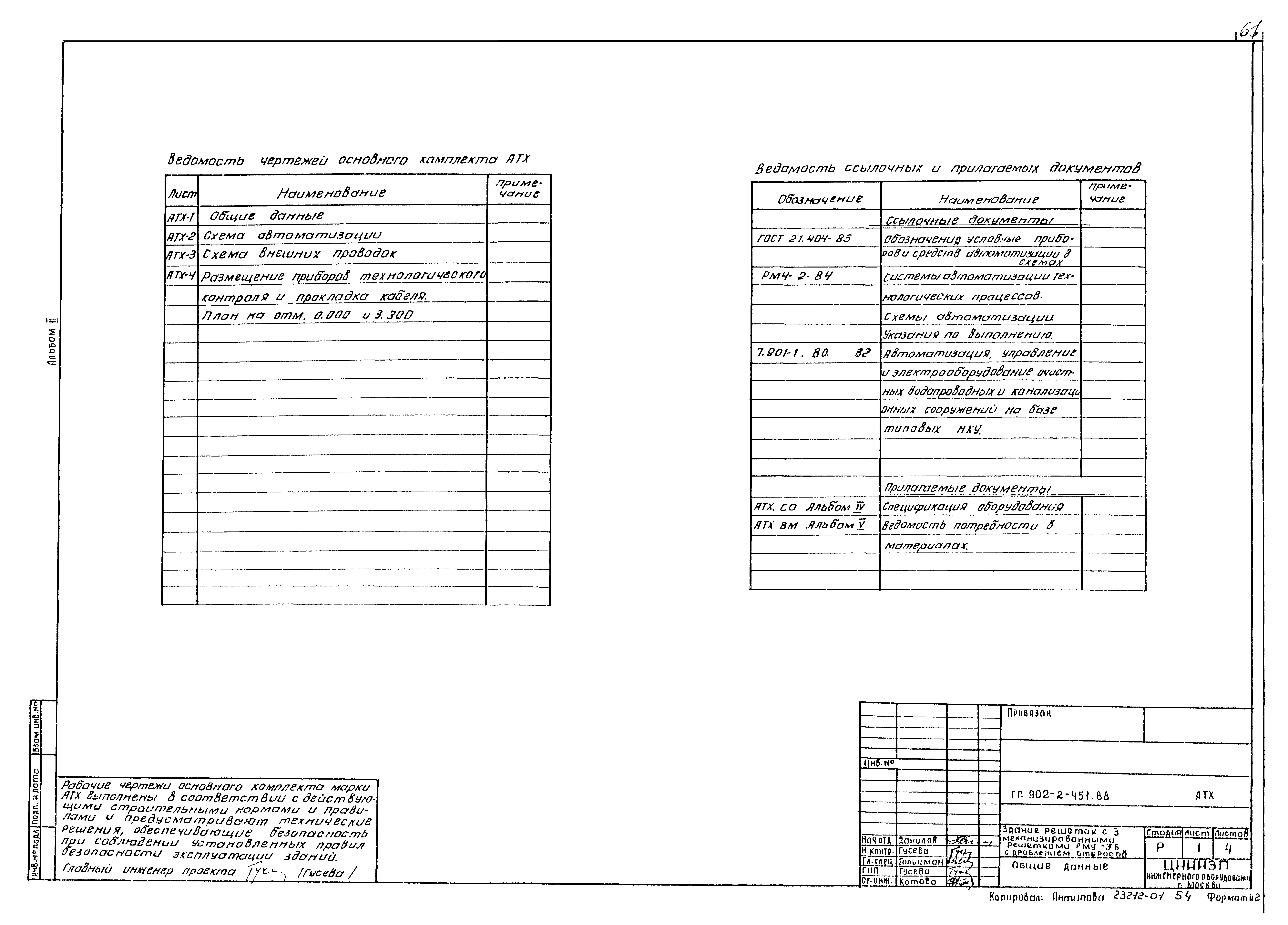 Типовой проект 902-2-451.88
