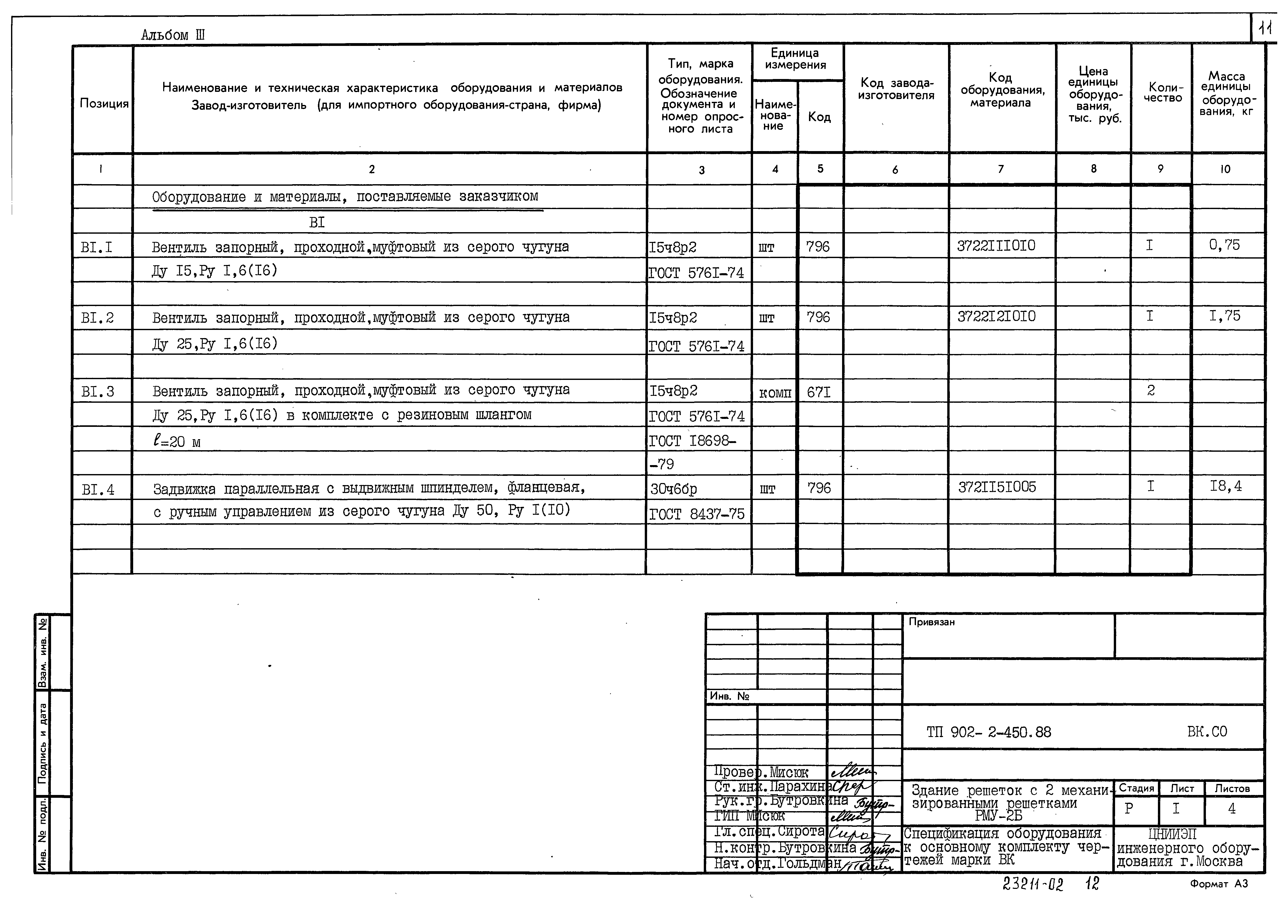 Типовой проект 902-2-450.88