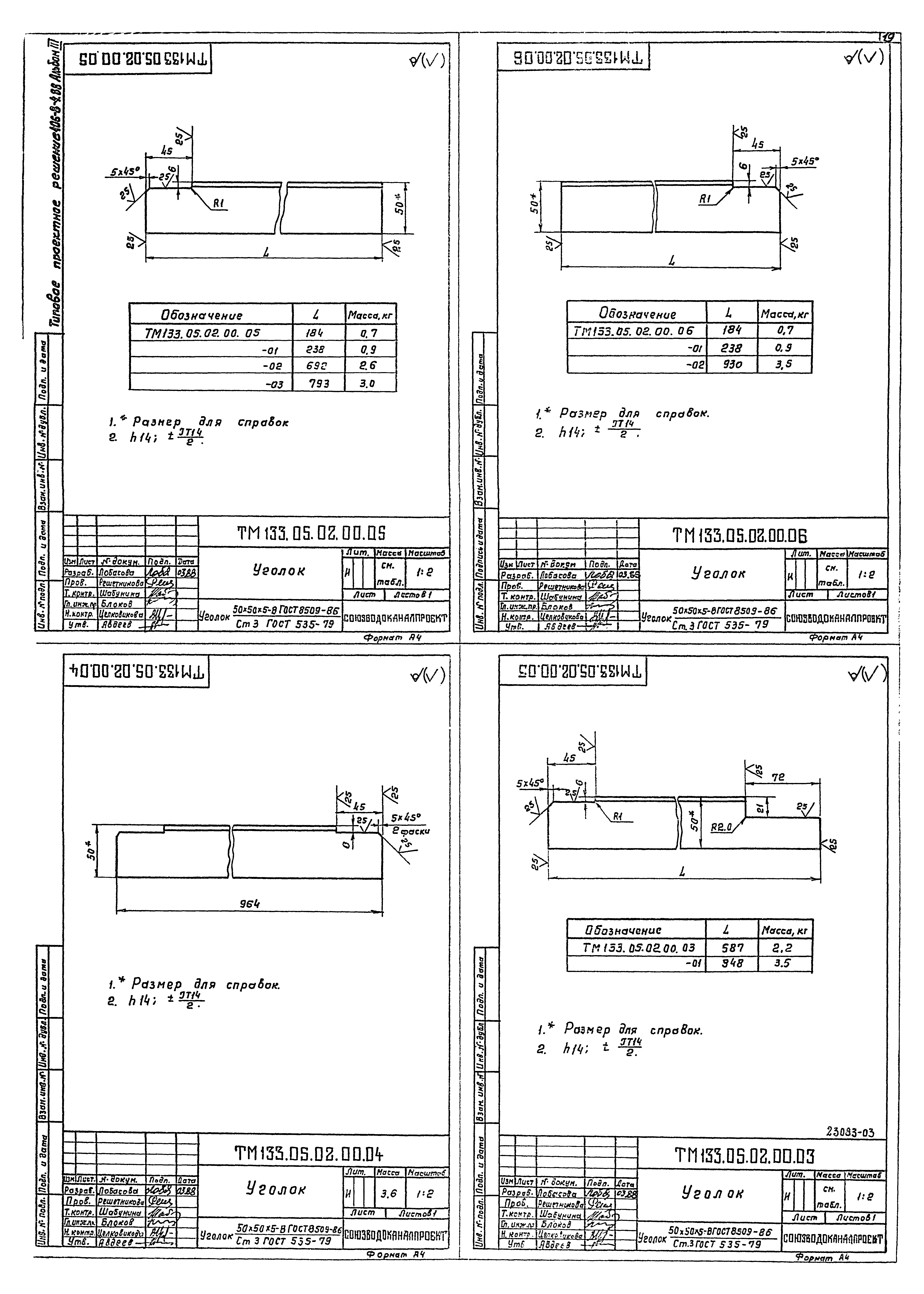 Типовые проектные решения 406-8-04.88