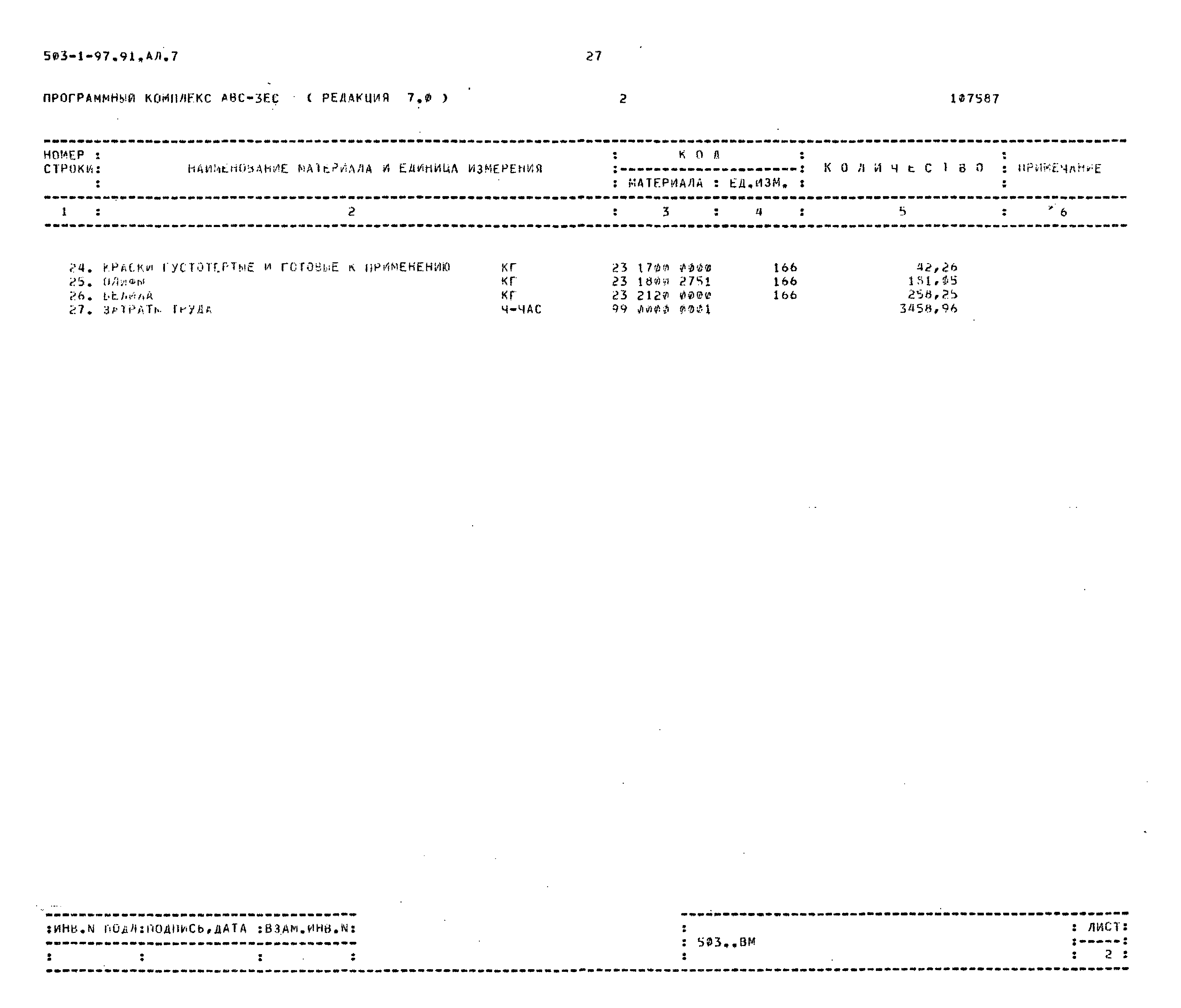 Типовой проект 503-1-97.91