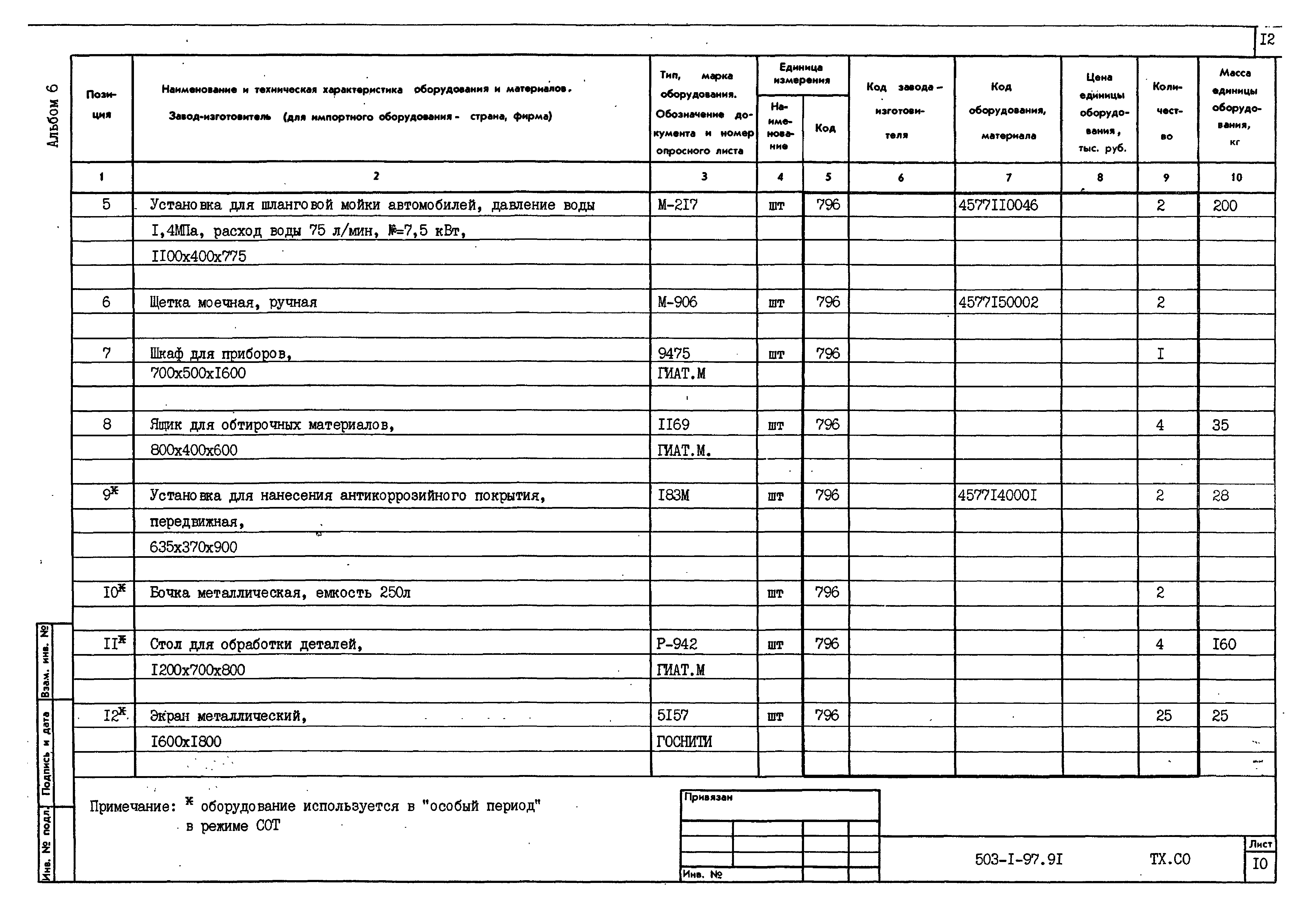 Типовой проект 503-1-97.91