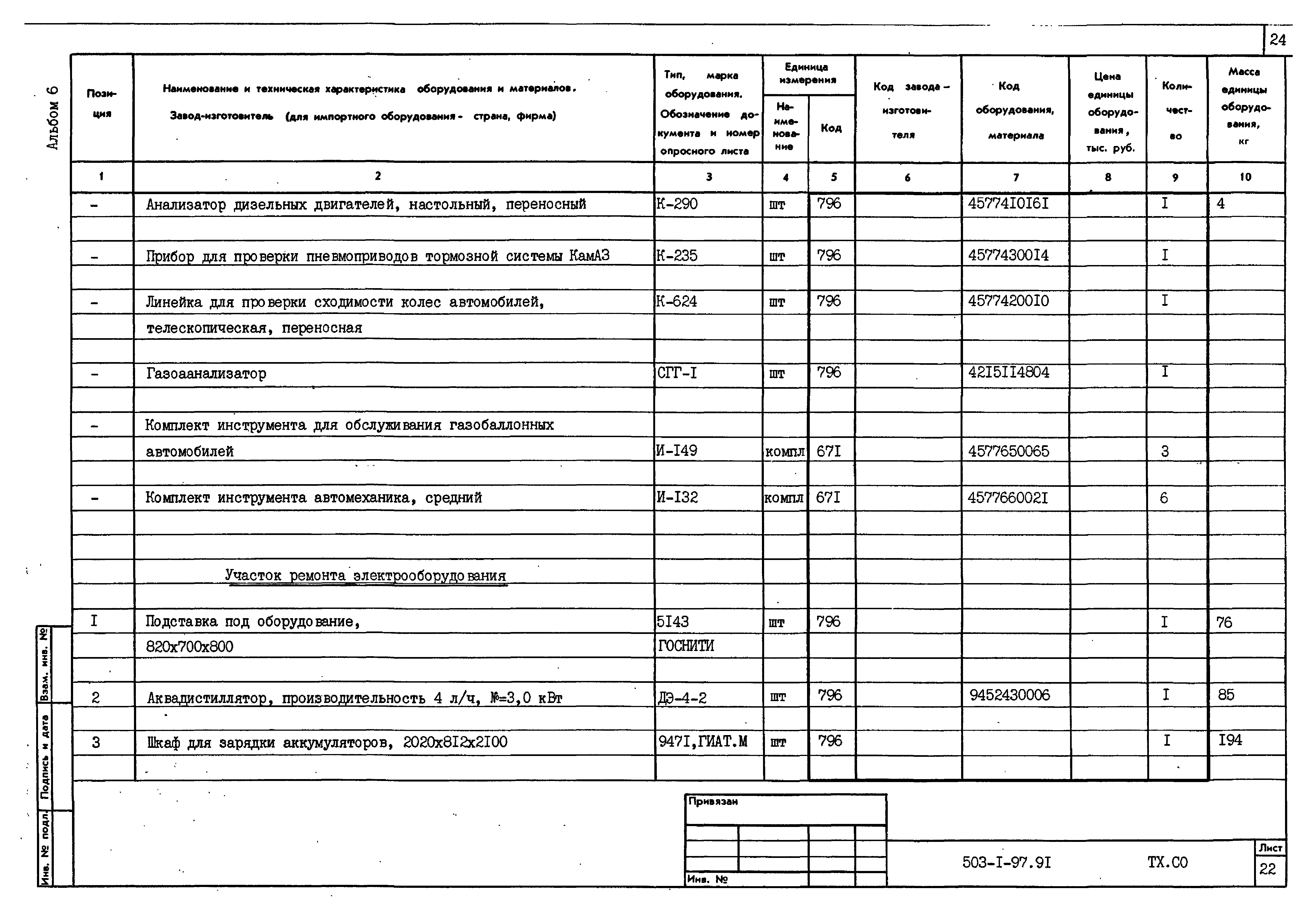 Типовой проект 503-1-97.91